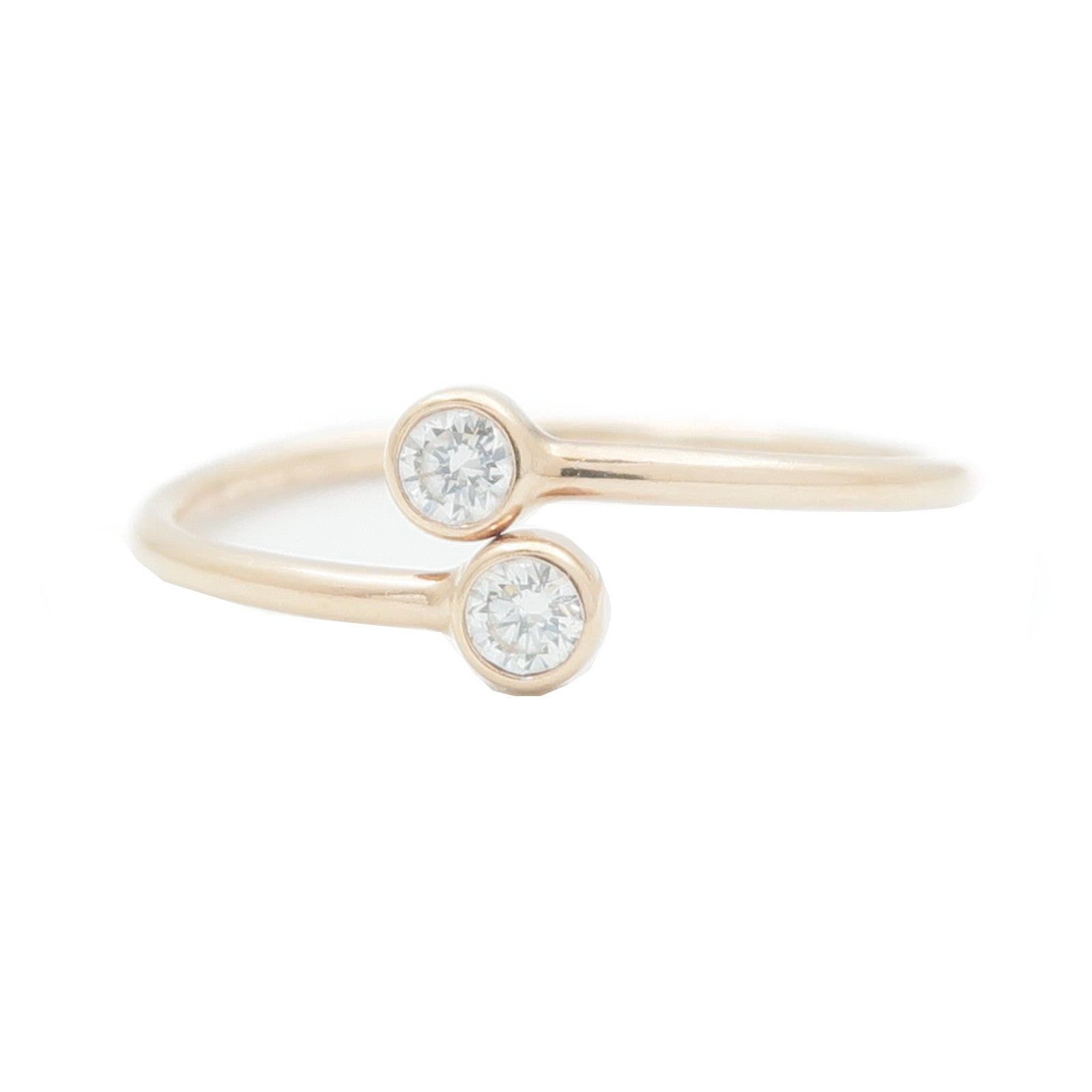 TIFFANY＆CO 18K玫瑰金Elsa Peretti Stacking Ring戒指