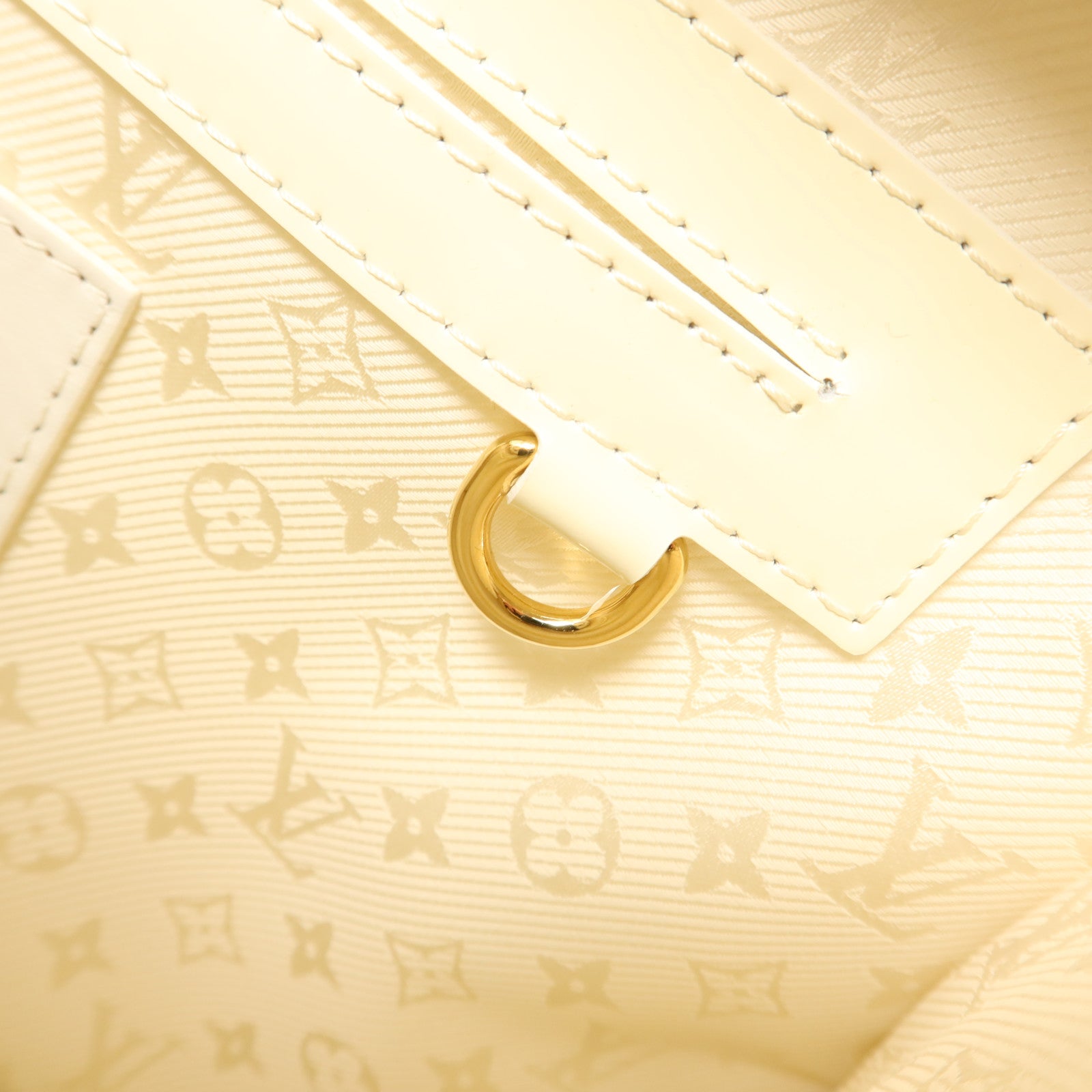 LOUIS VUITTON 皮革Street Shopper PM金扣手挽袋