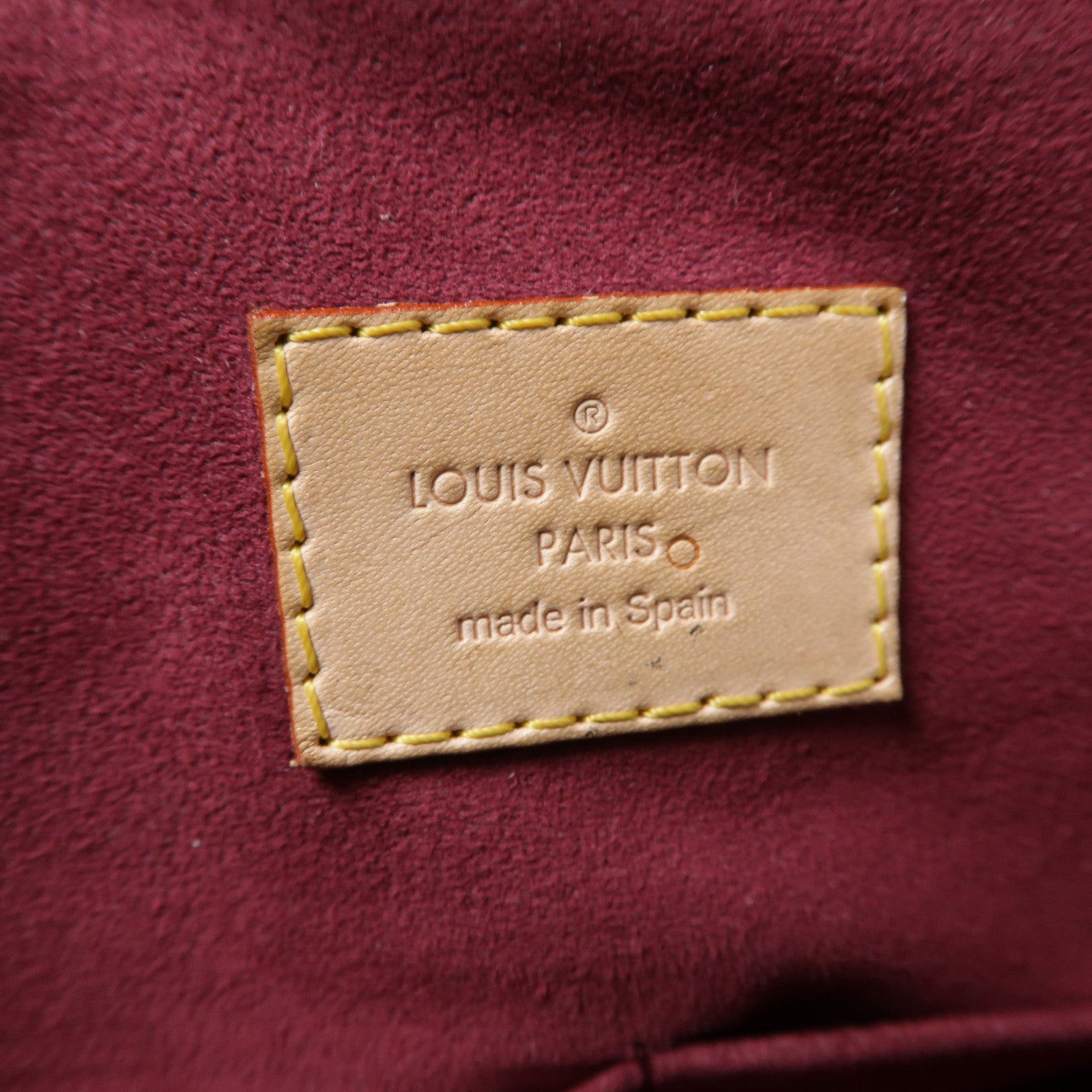 LOUIS VUITTON Monogram Pallas MM金扣手挽肩背兩用袋紅色/啡色