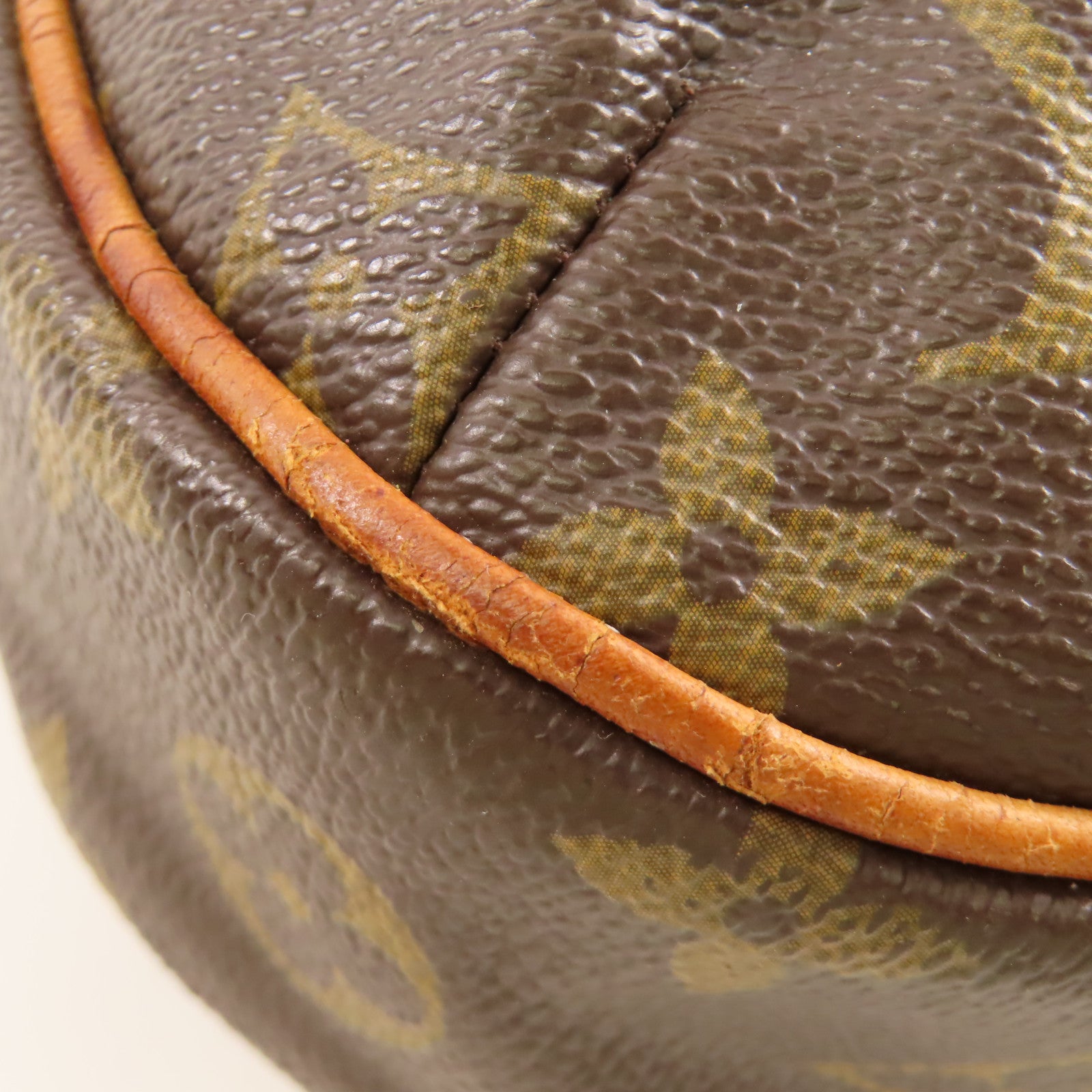 LOUIS VUITTON Monogram Odeon PM金扣肩背袋棕色