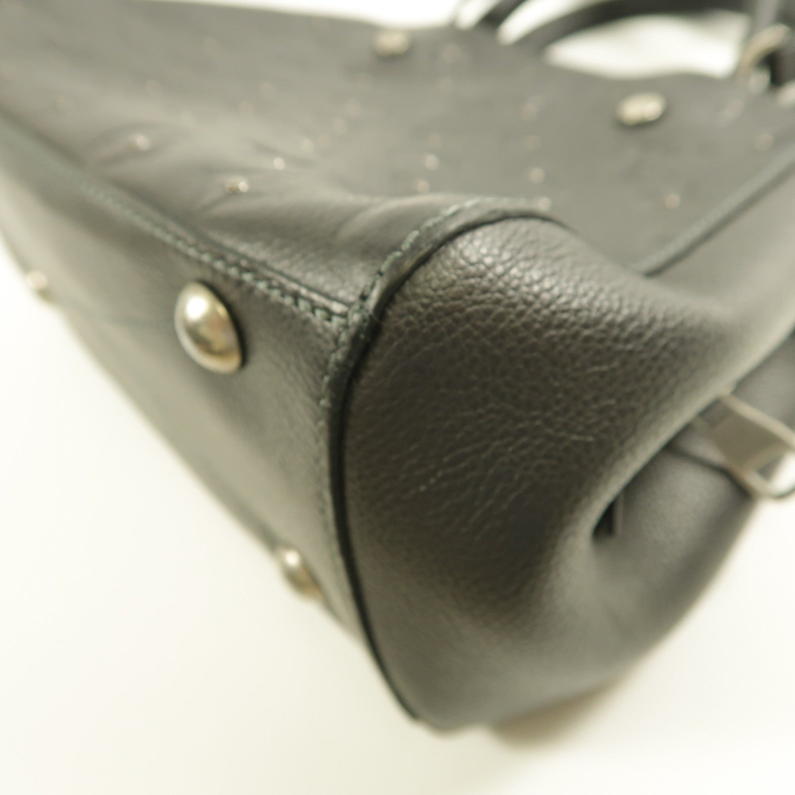 LOUIS VUITTON Monogram Empreinte Montaigne BB Studs銀扣手挽肩背兩用袋