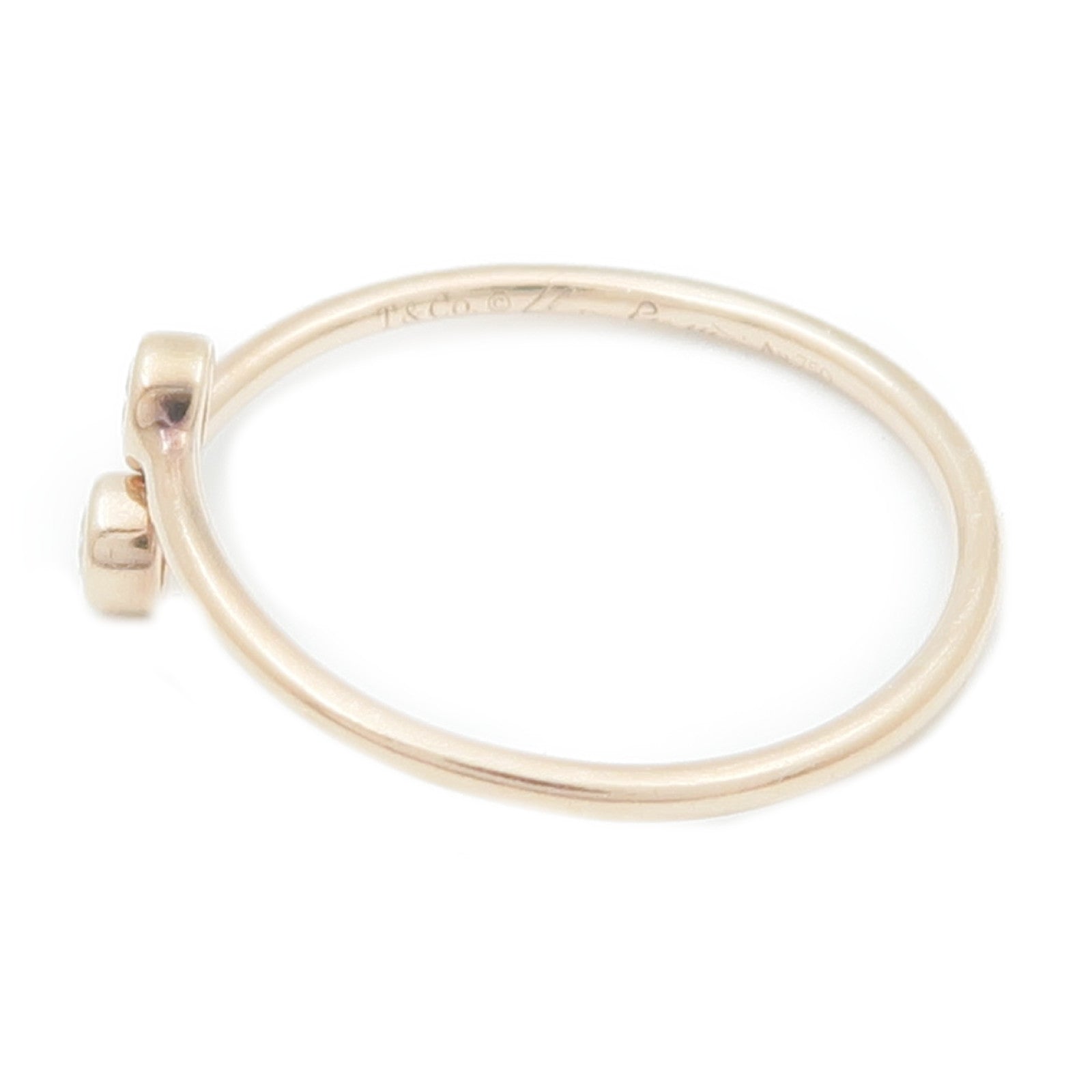 TIFFANY＆CO 18K玫瑰金Elsa Peretti Stacking Ring戒指