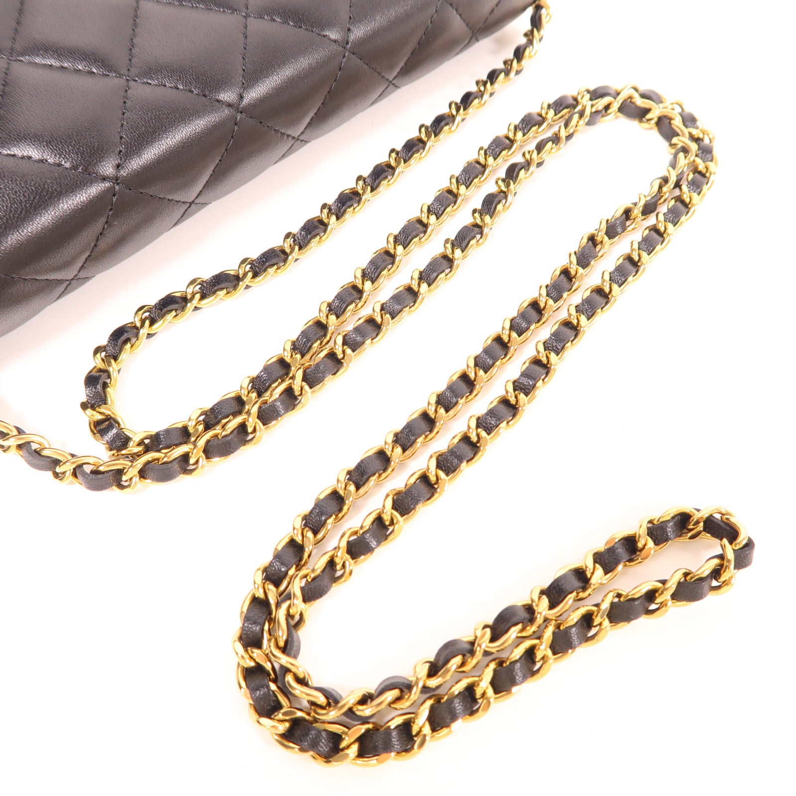 CHANEL 羊皮皮革WOC Wallet On Chain金扣鏈帶肩背袋