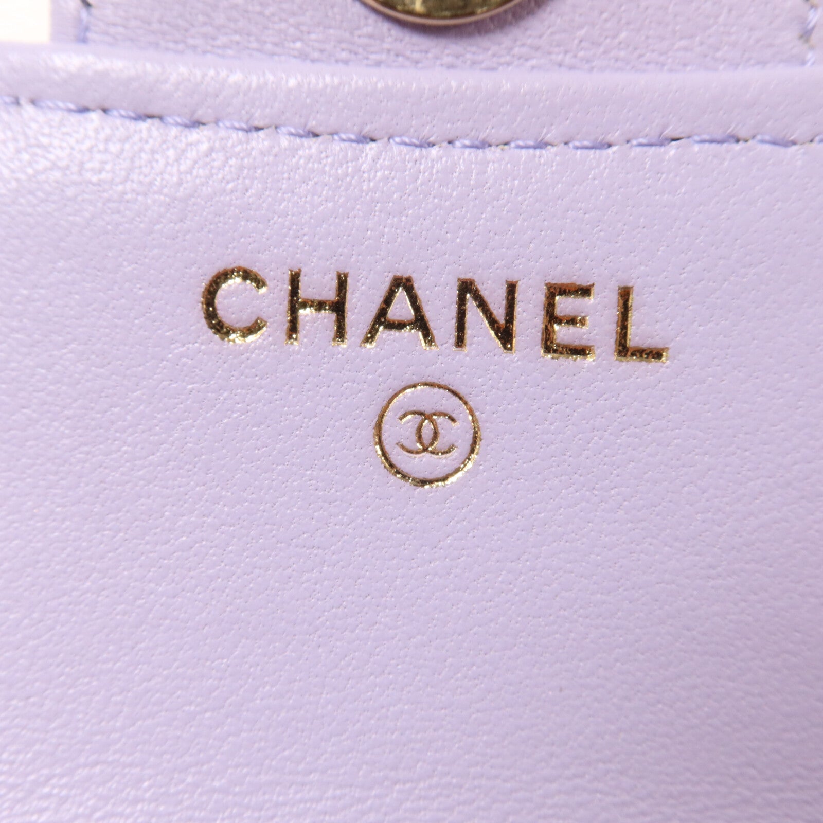 CHANEL 羊皮皮革Card Holder On Chain鏈帶手挽肩背兩用袋