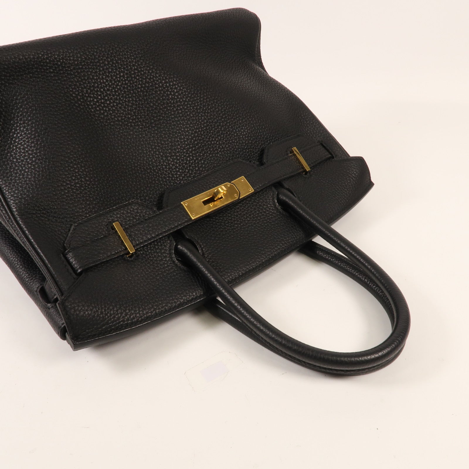 HERMES Togo皮革Birkin 30金扣手挽袋Noir