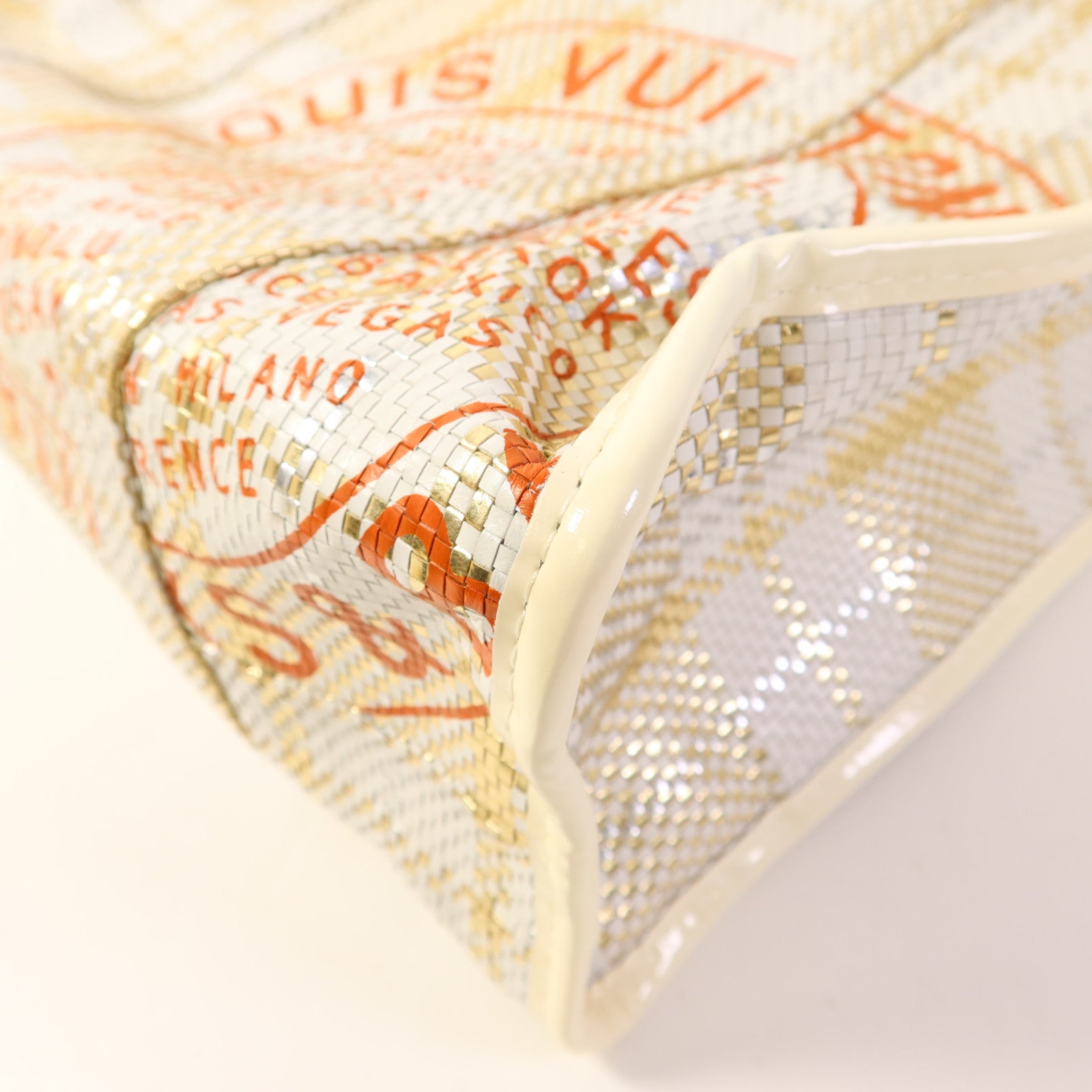 LOUIS VUITTON 皮革Street Shopper PM金扣手挽袋