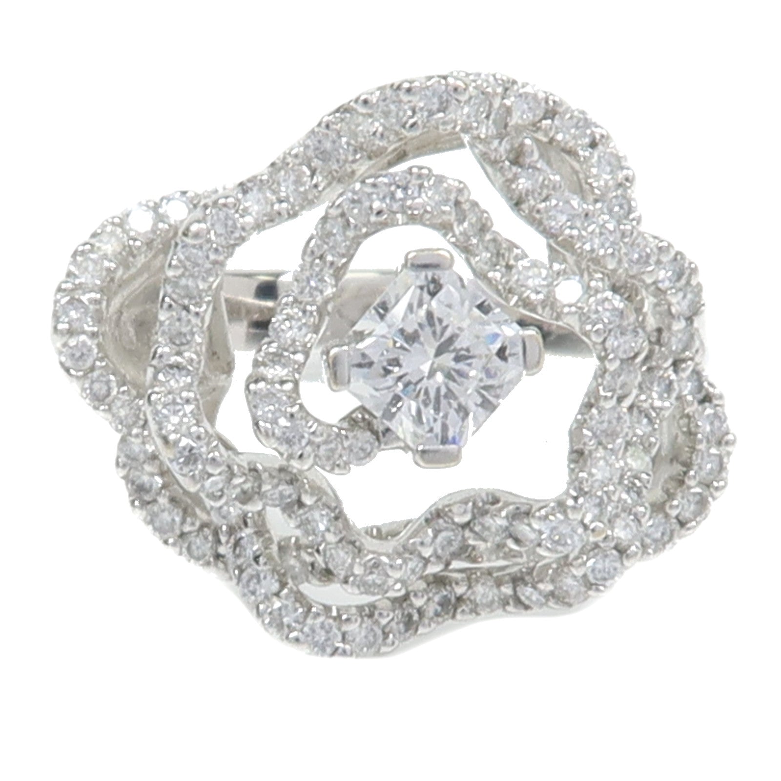 JEWELRY 18K白金Diamond Ring鑽石戒指US#7
