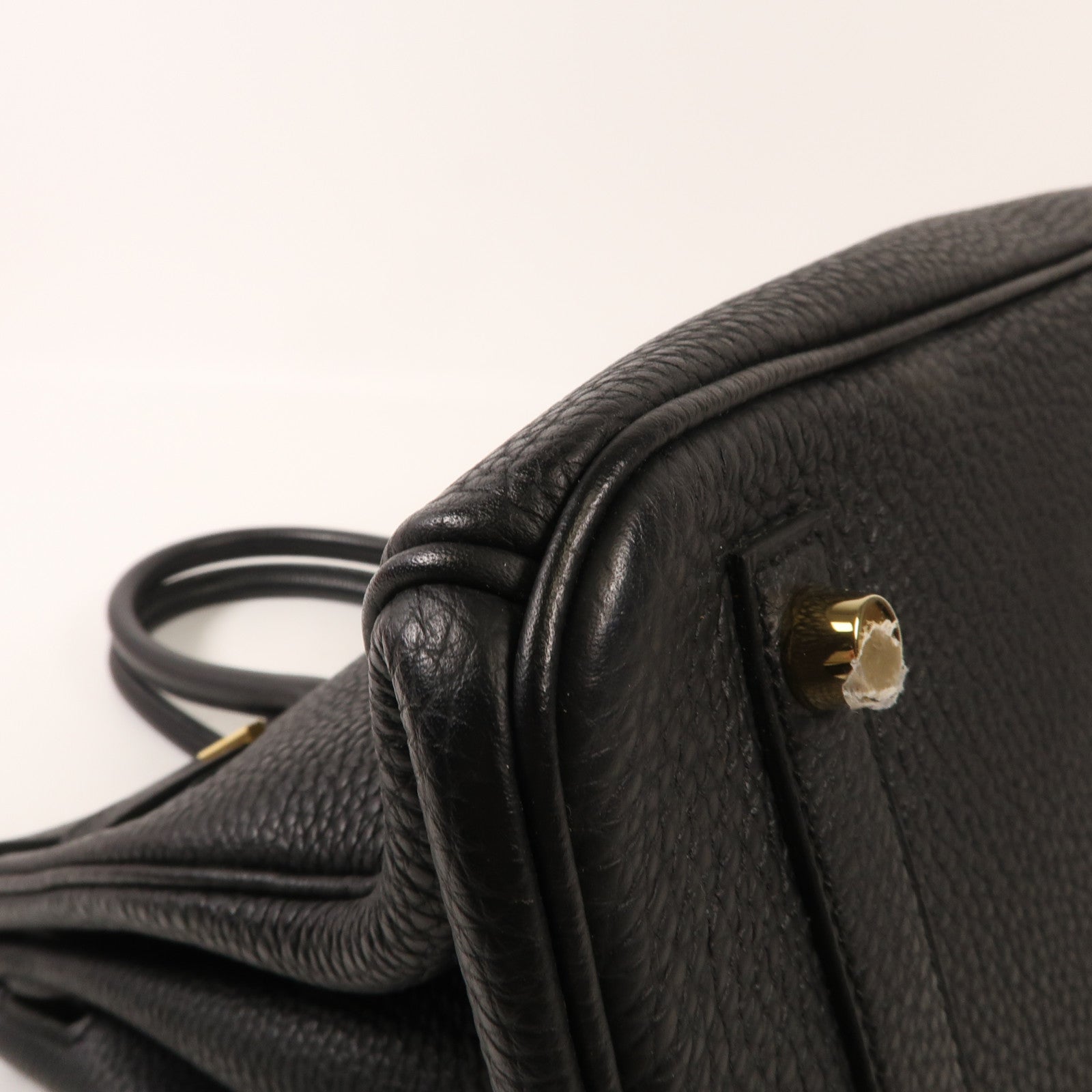 HERMES Togo皮革Birkin 30金扣手挽袋Noir