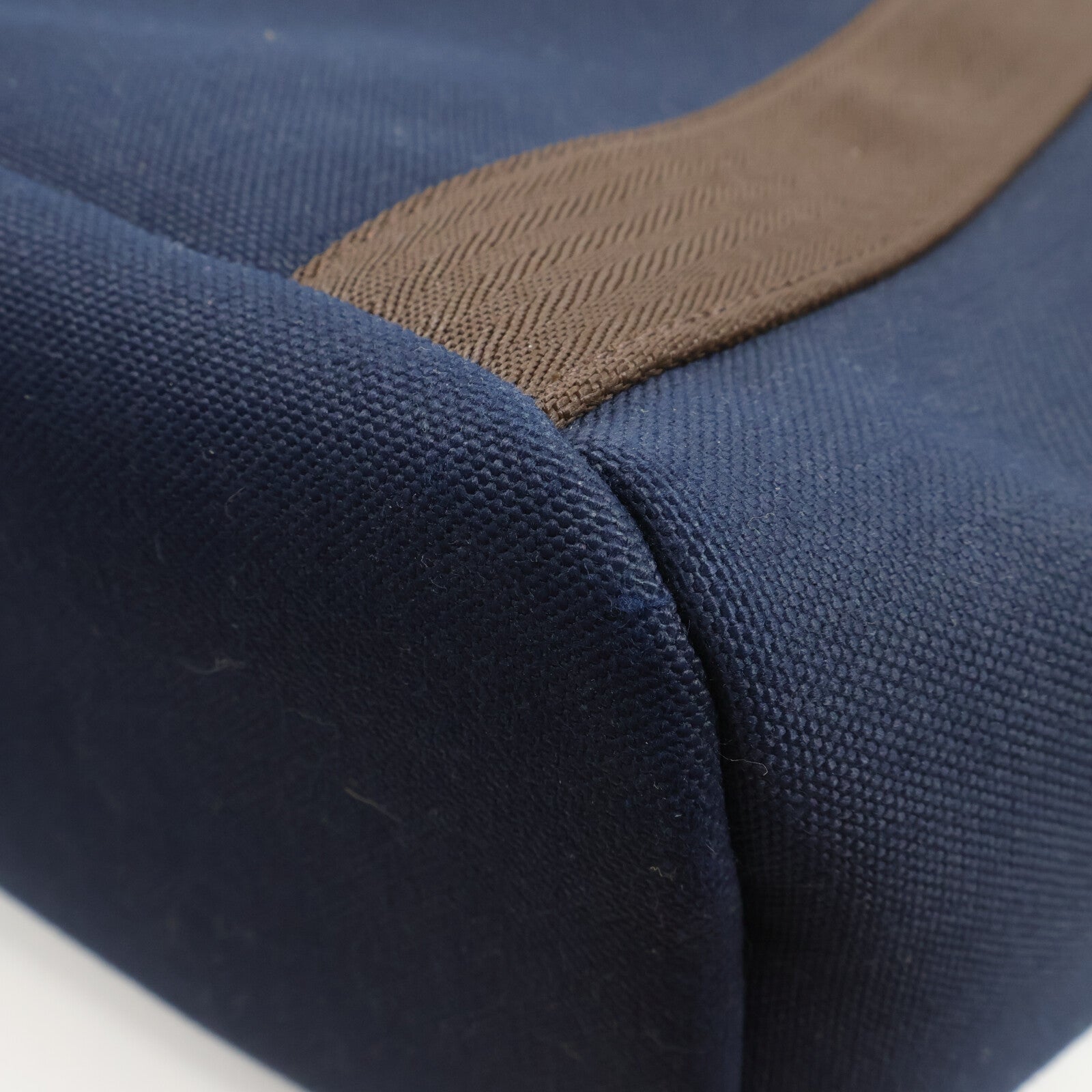 HERMES 帆布Sac De Pansage Groom手挽肩背兩用袋Navy/Feu