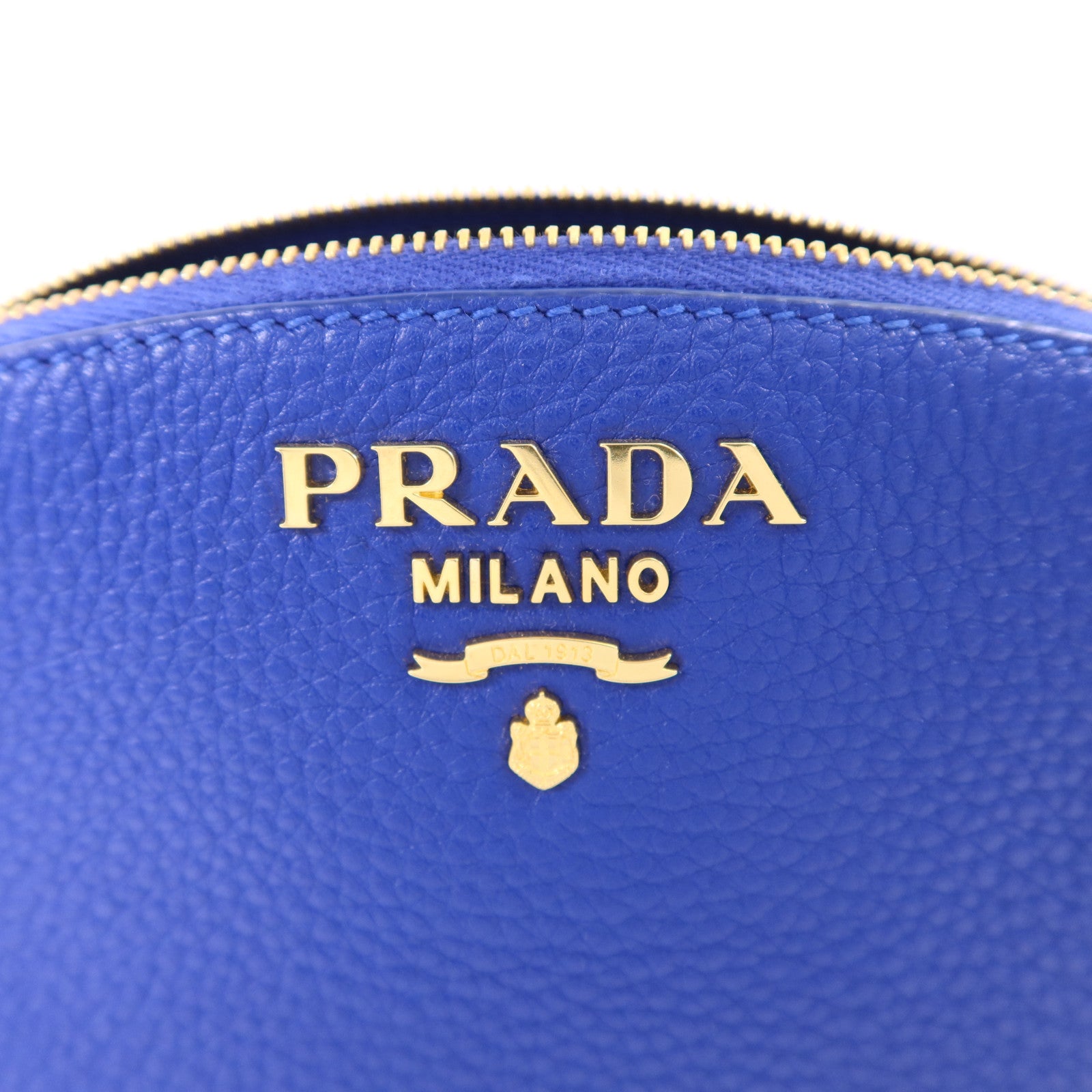 PRADA 牛皮皮革Pouch金扣手拿包