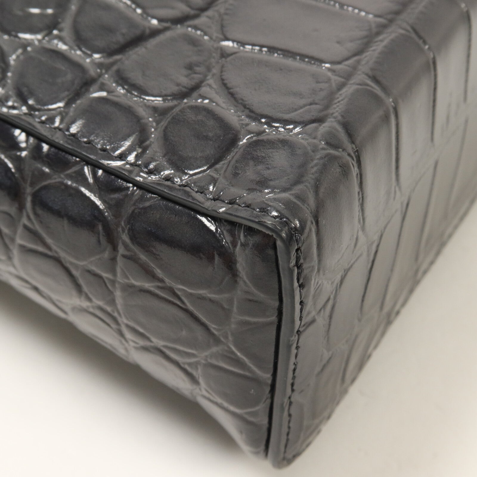 CHANEL 牛皮皮革Vanity Case鏈帶手挽肩背兩用袋