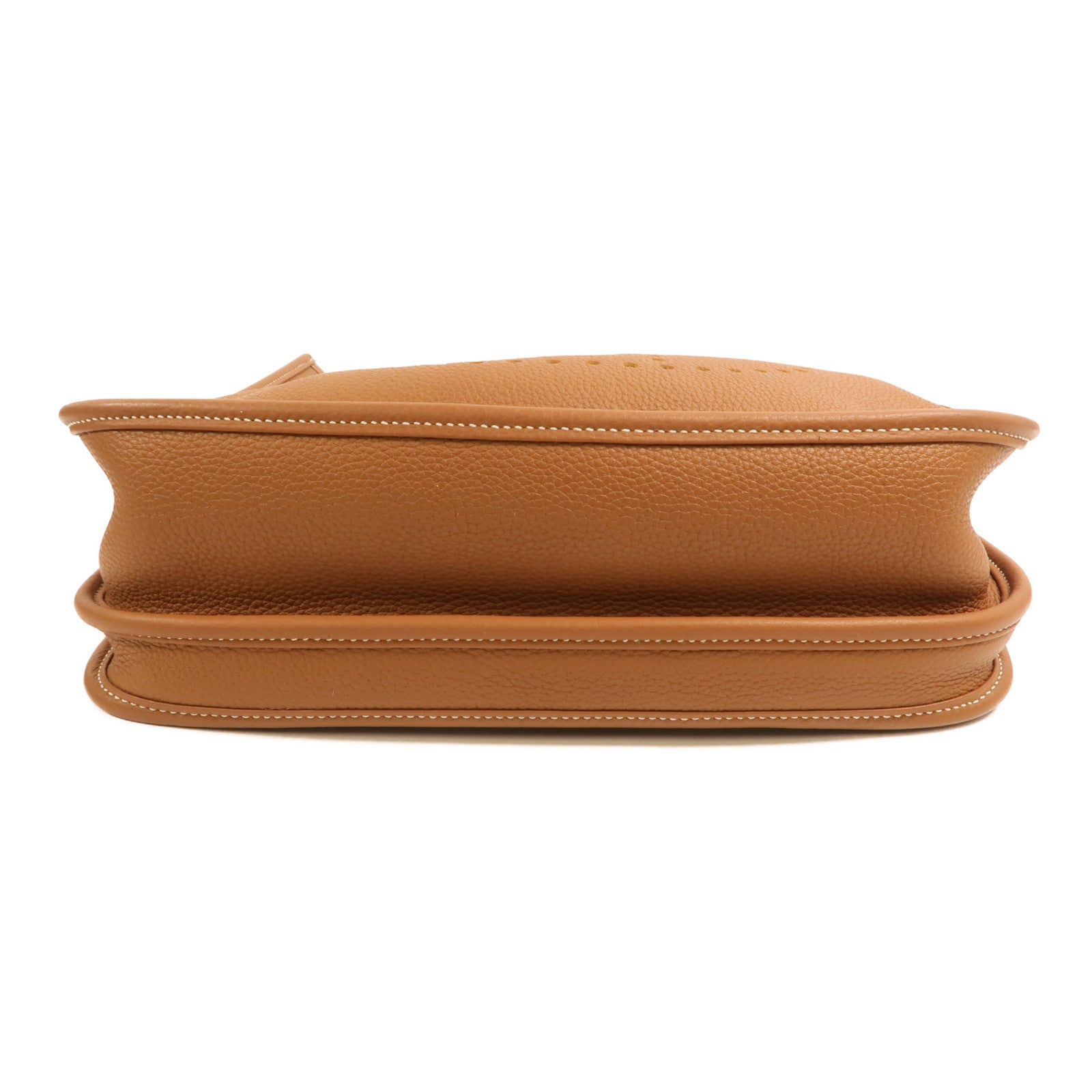HERMES Clemence皮革Evelyne PM金扣肩背袋