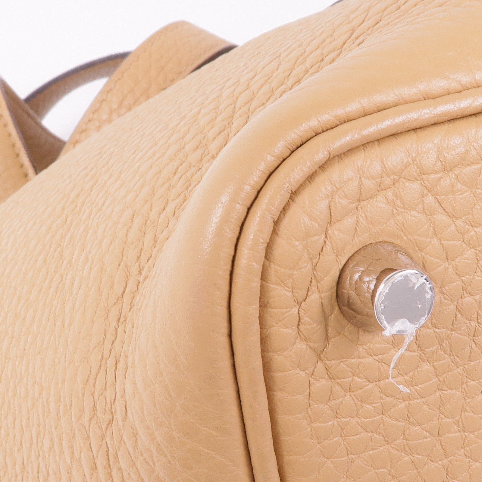 HERMES PHW Picotin PM Tote Bag Clemence Leather Brown