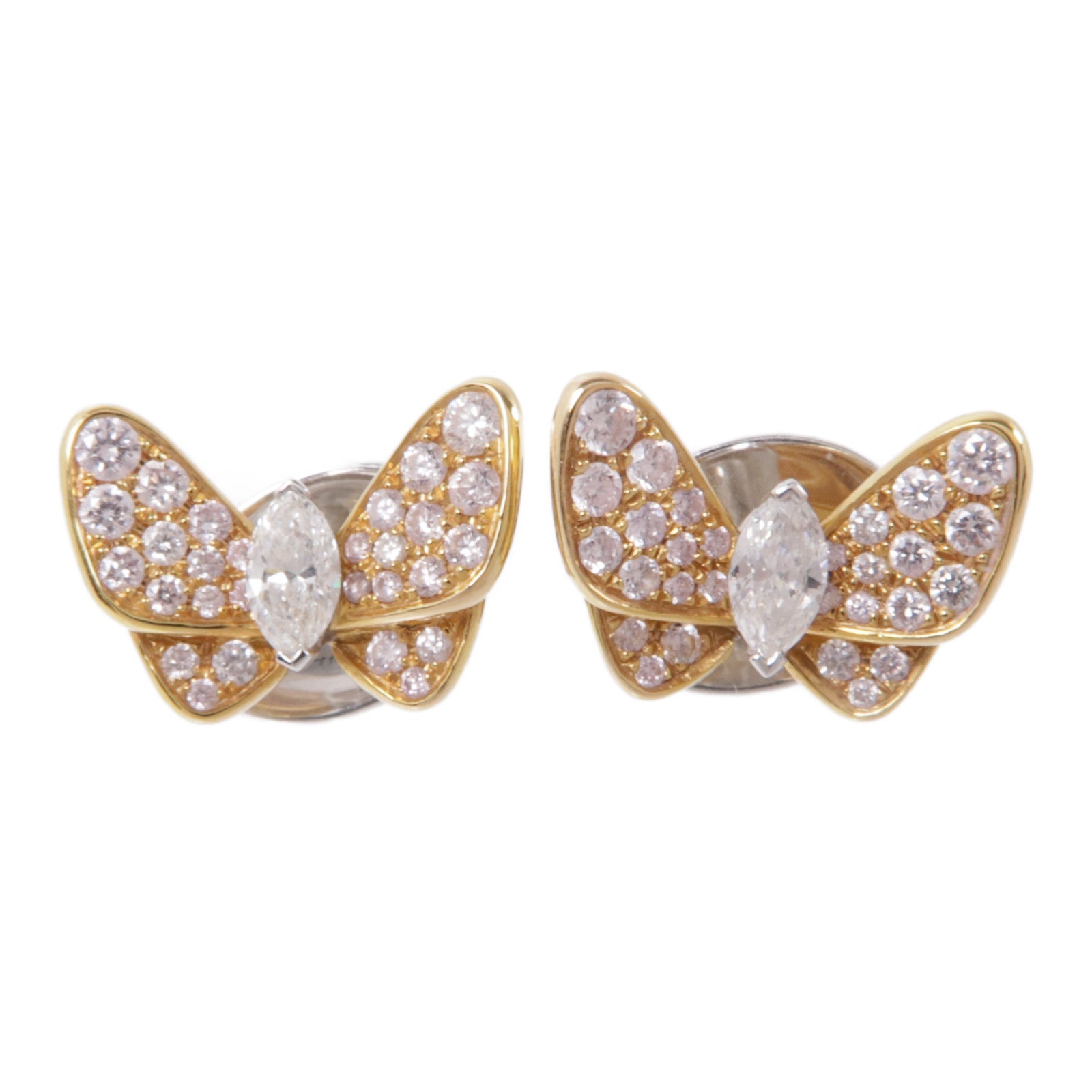 JEWELRY 18K白金/玫瑰金Diamond Earrings鑽石耳環