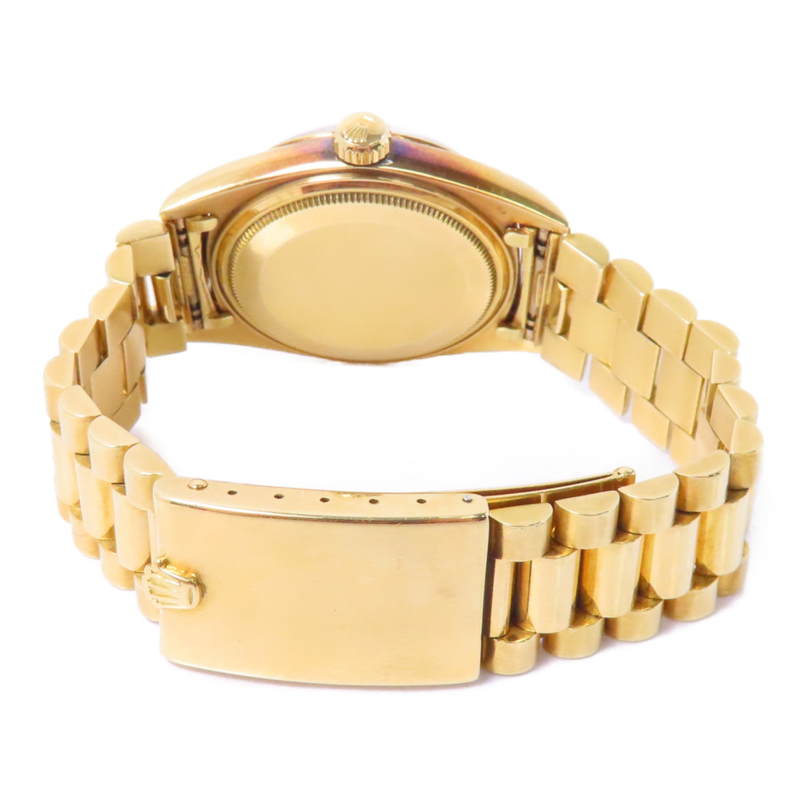ROLEX Daydate 18K黃金手錶自動機芯白色