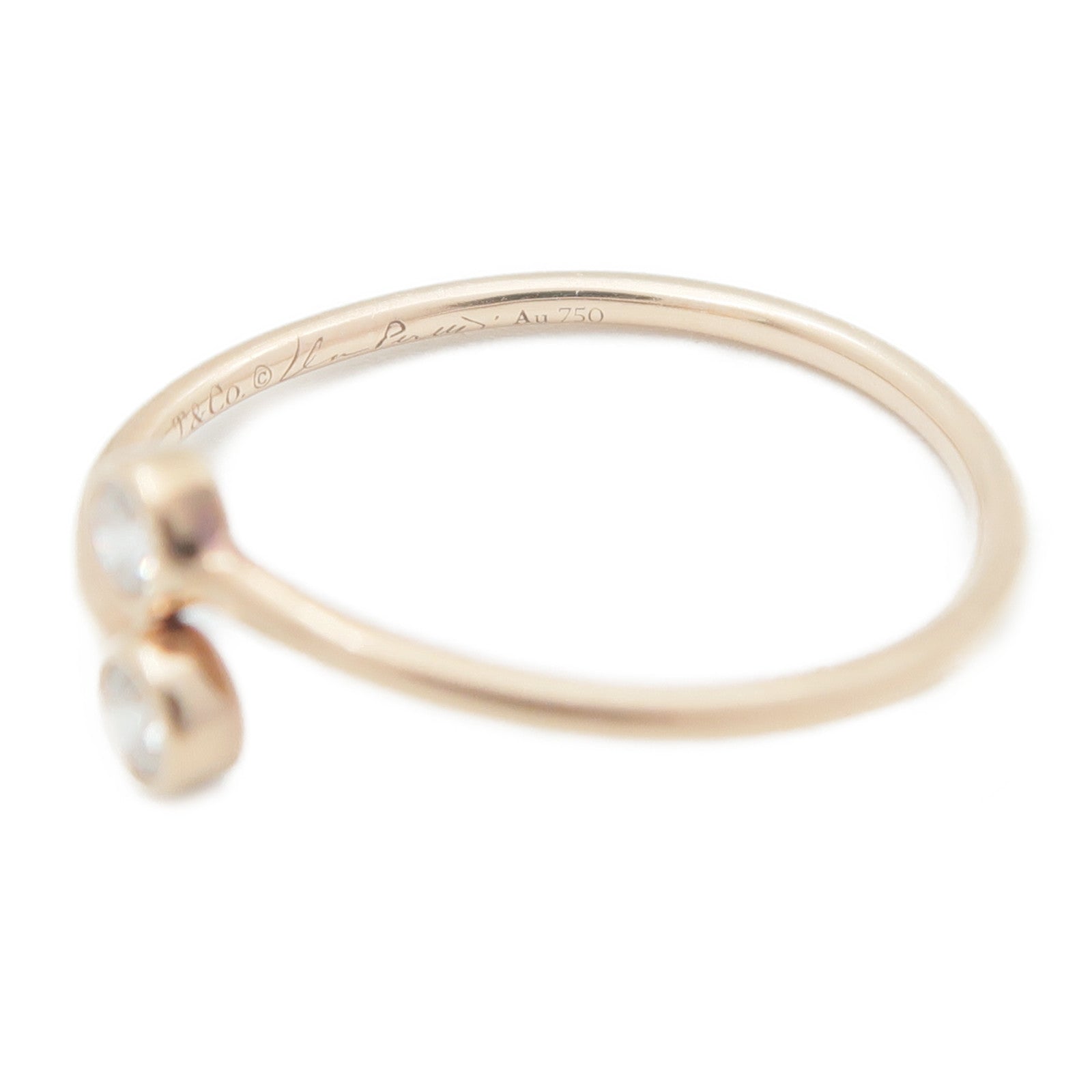 TIFFANY＆CO 18K玫瑰金Elsa Peretti Stacking Ring戒指