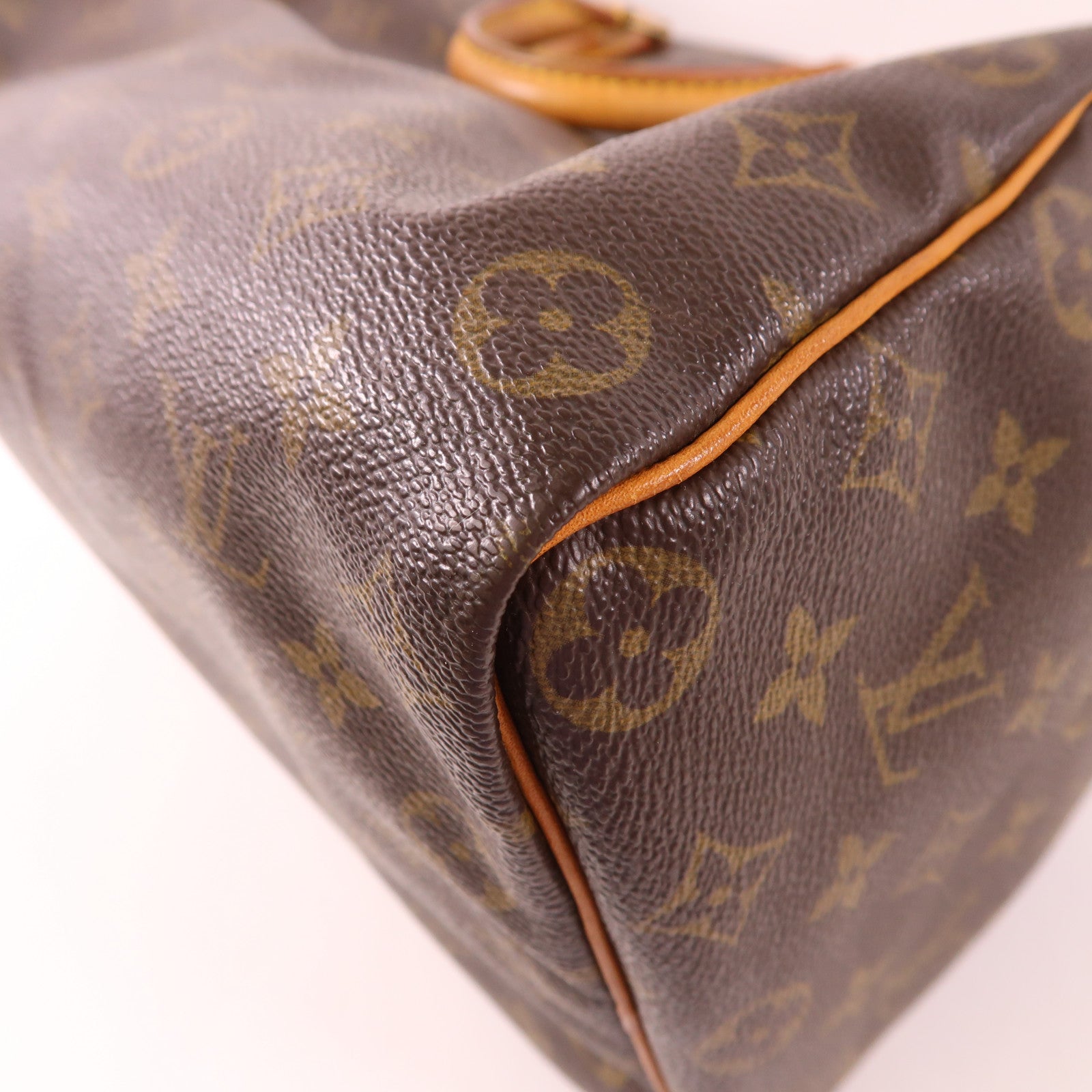 LOUIS VUITTON Monogram Speedy 35金扣手挽袋