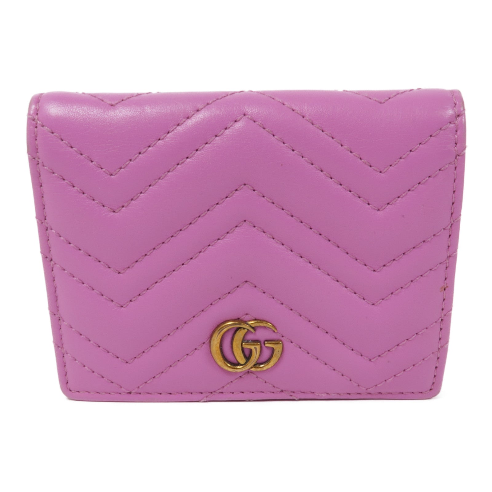 GUCCI 羊皮皮革Wallet金扣錢包