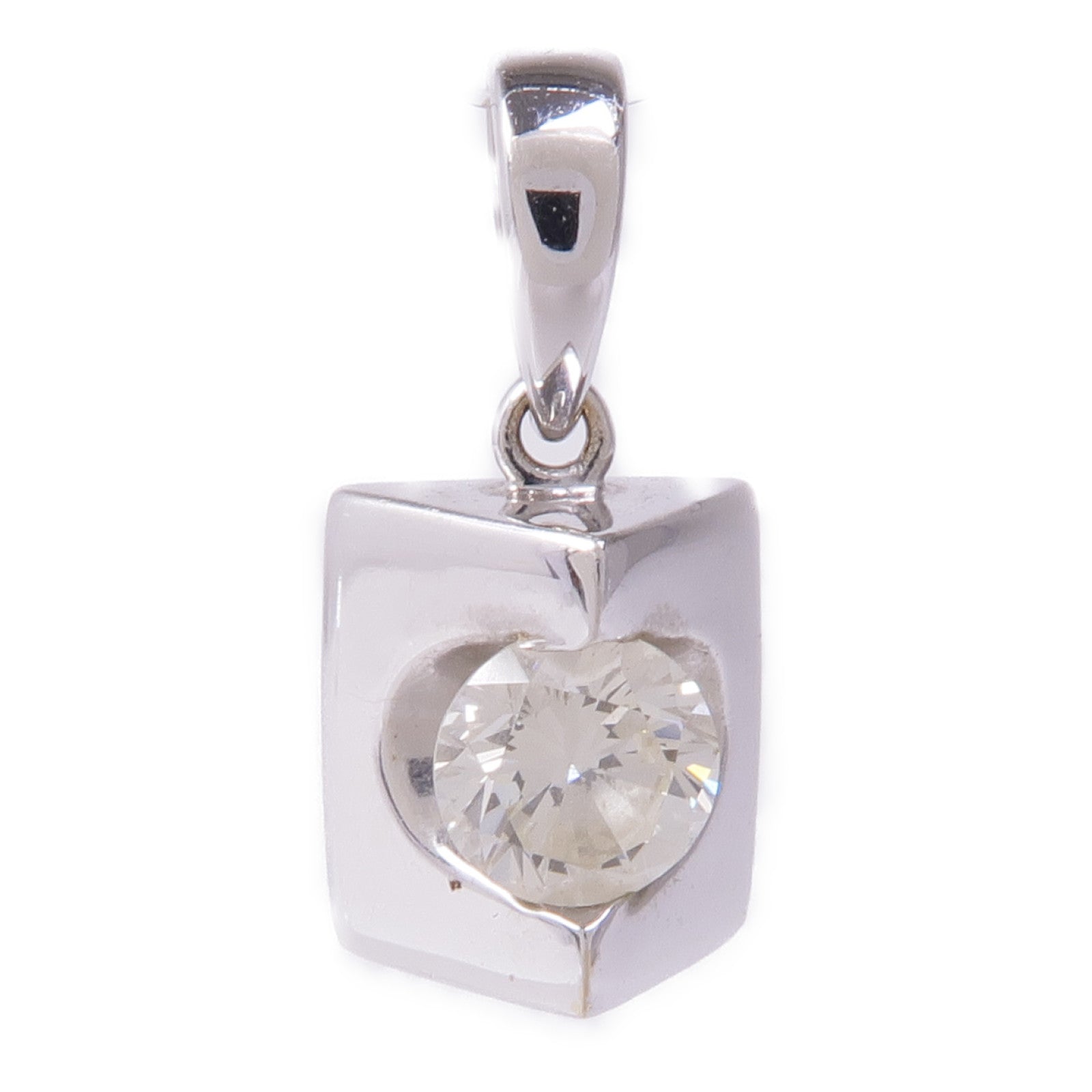 JEWELRY 18K白金Diamond Pendant Top鑽石吊墜
