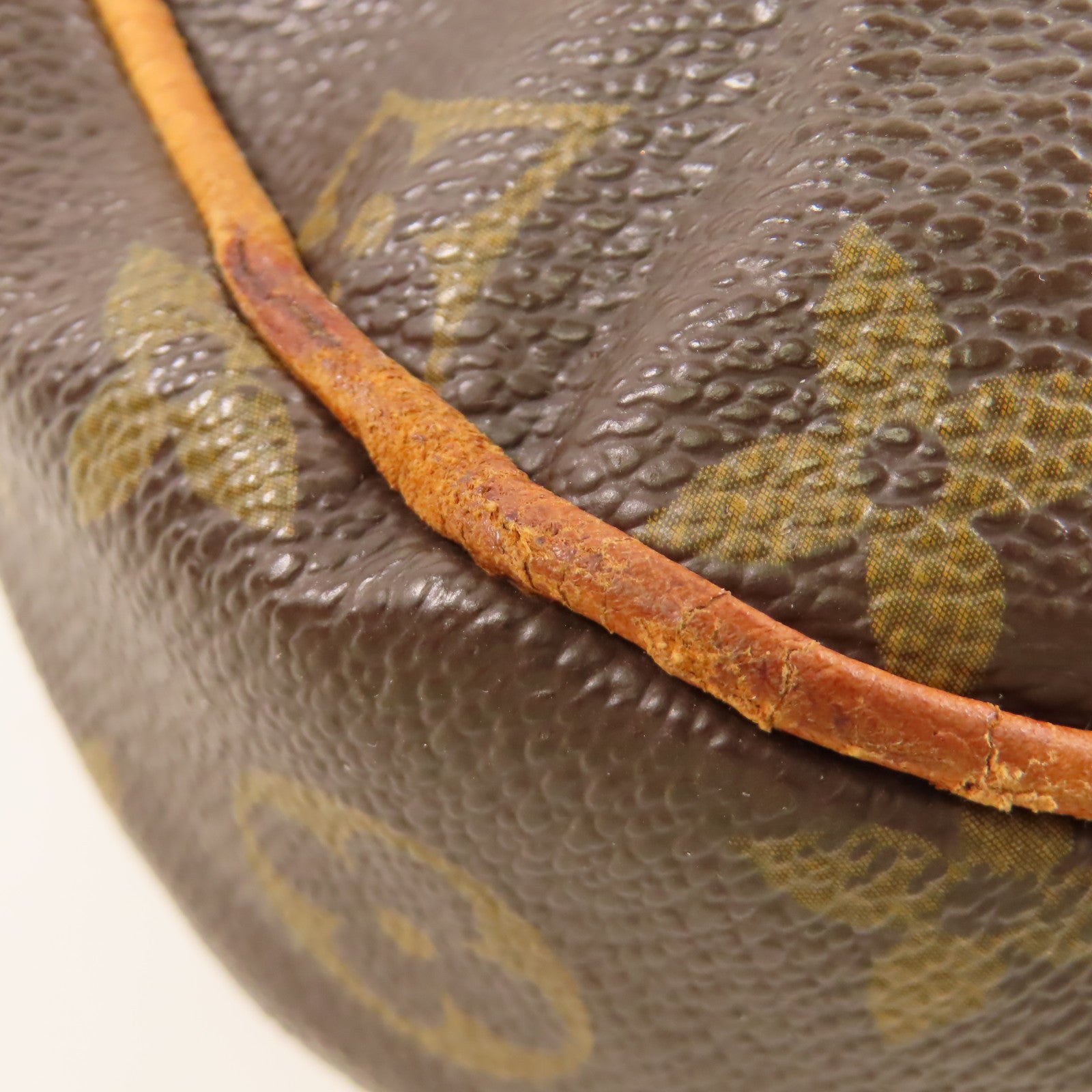 LOUIS VUITTON Monogram Odeon PM金扣肩背袋棕色