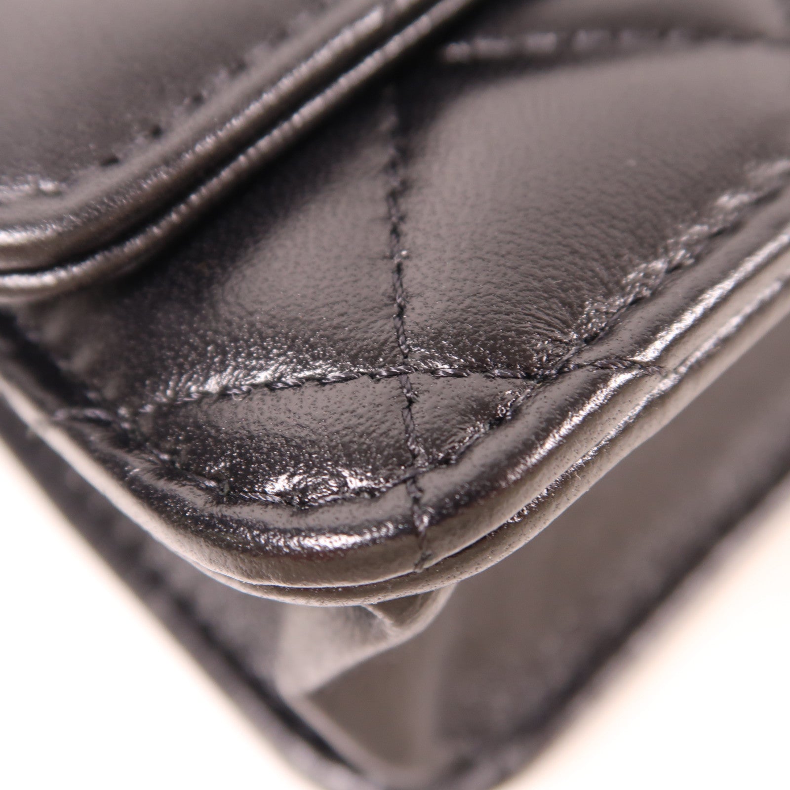 CHANEL 羊皮皮革WOC Wallet On Chain金扣鏈帶肩背袋