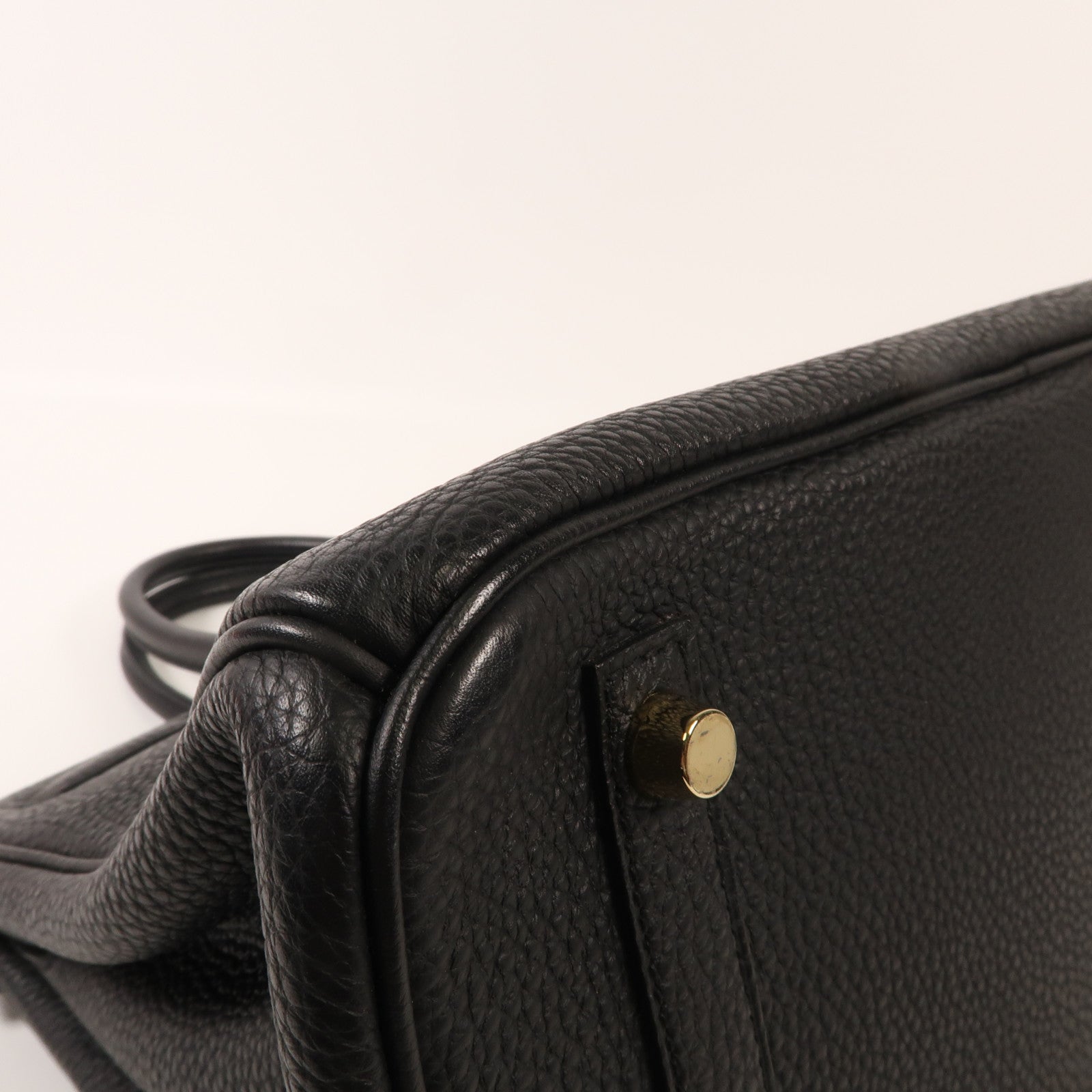 HERMES Togo皮革Birkin 30金扣手挽袋Noir