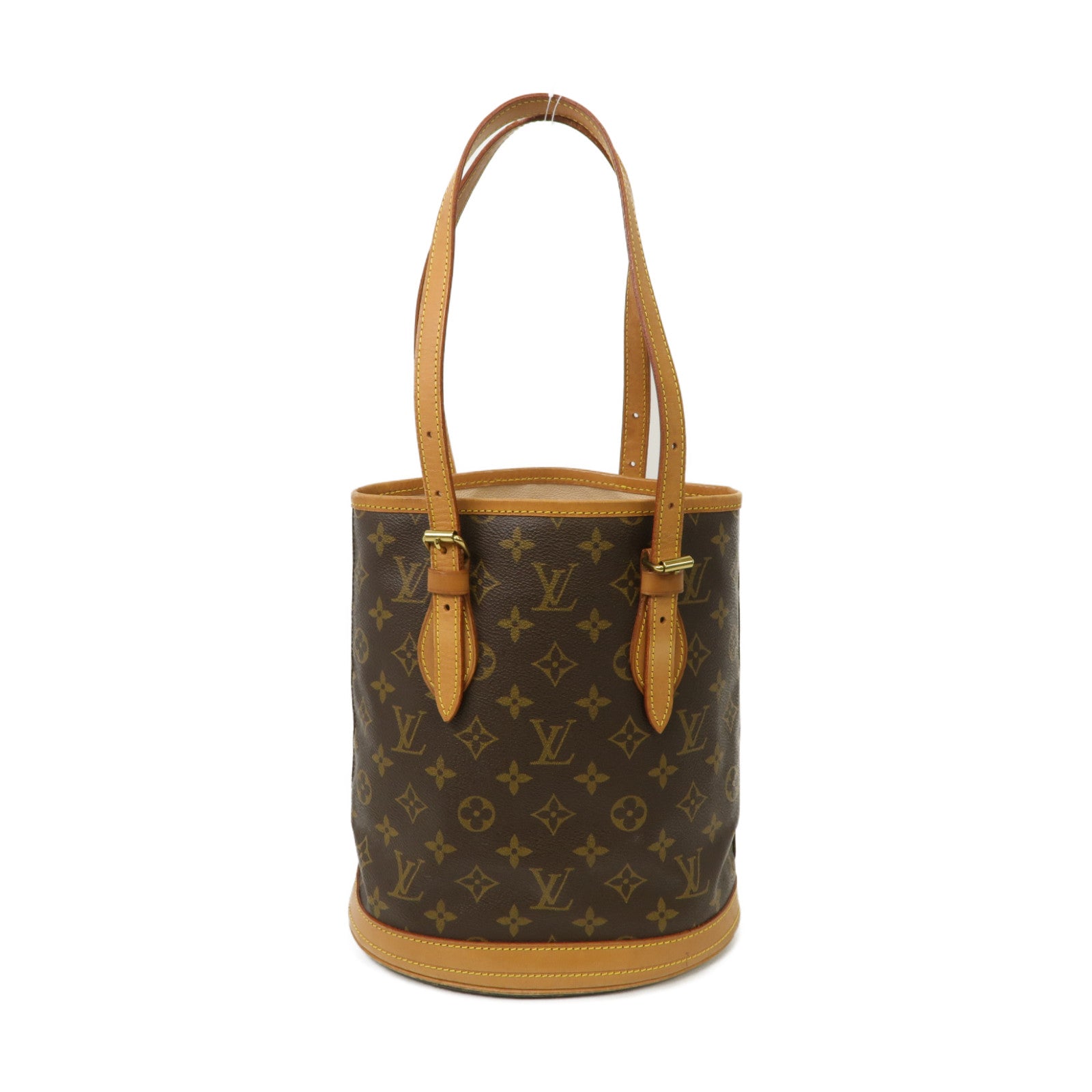 LOUIS VUITTON Monogram Bucket 23金扣Tote Bag啡色