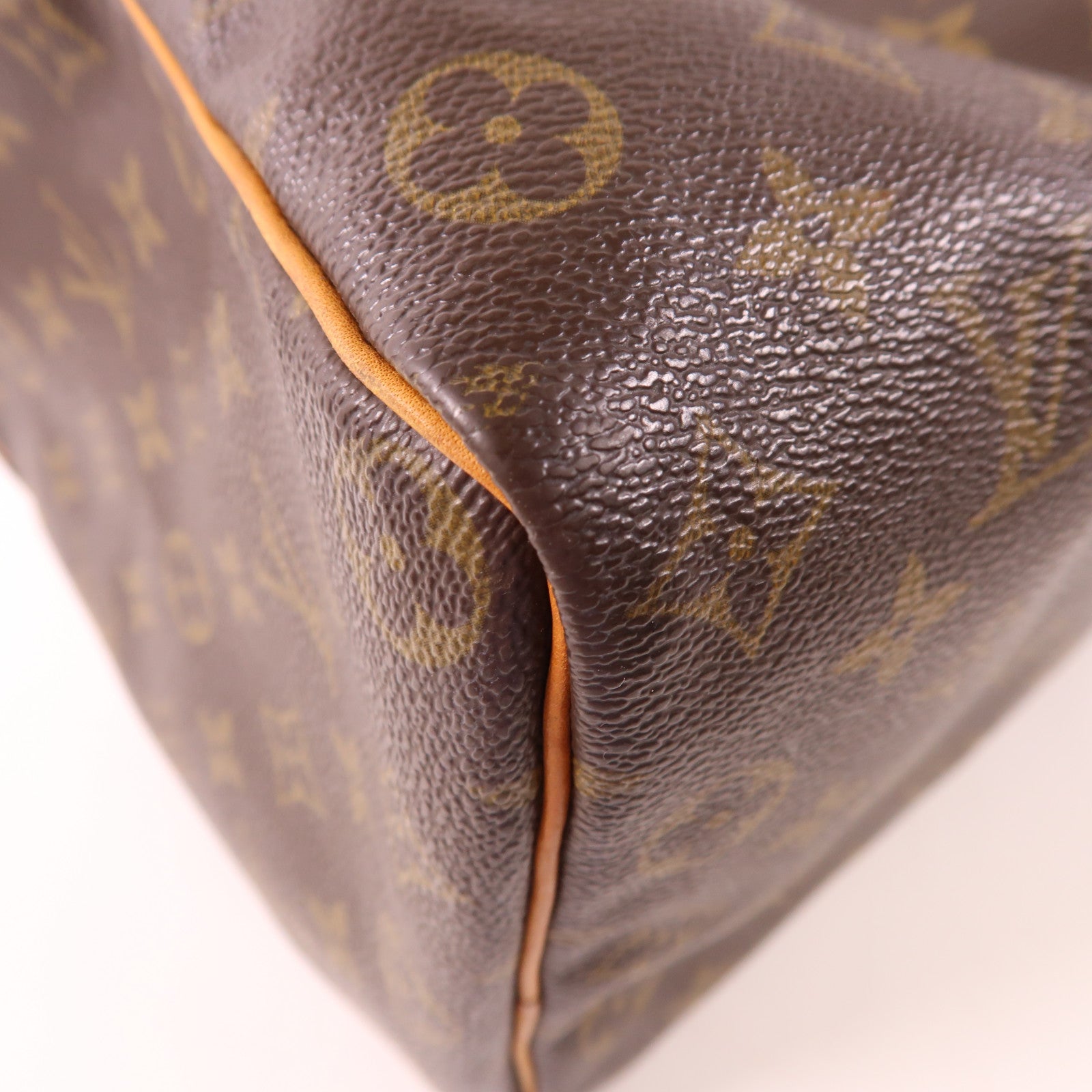 LOUIS VUITTON Monogram Speedy 35金扣手挽袋