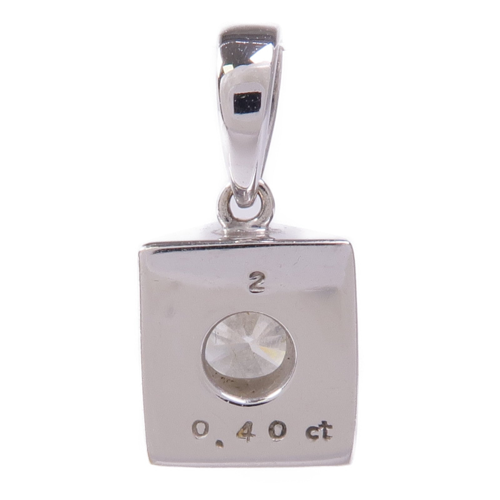JEWELRY 18K白金Diamond Pendant Top鑽石吊墜