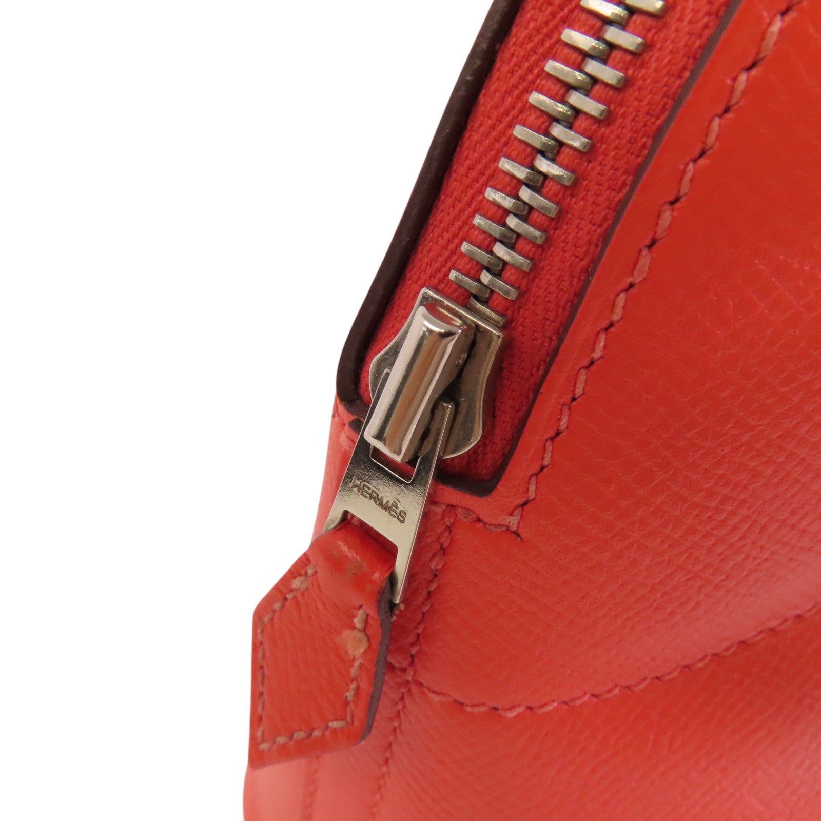 HERMES Epsom皮革Bolide 27銀扣肩背袋