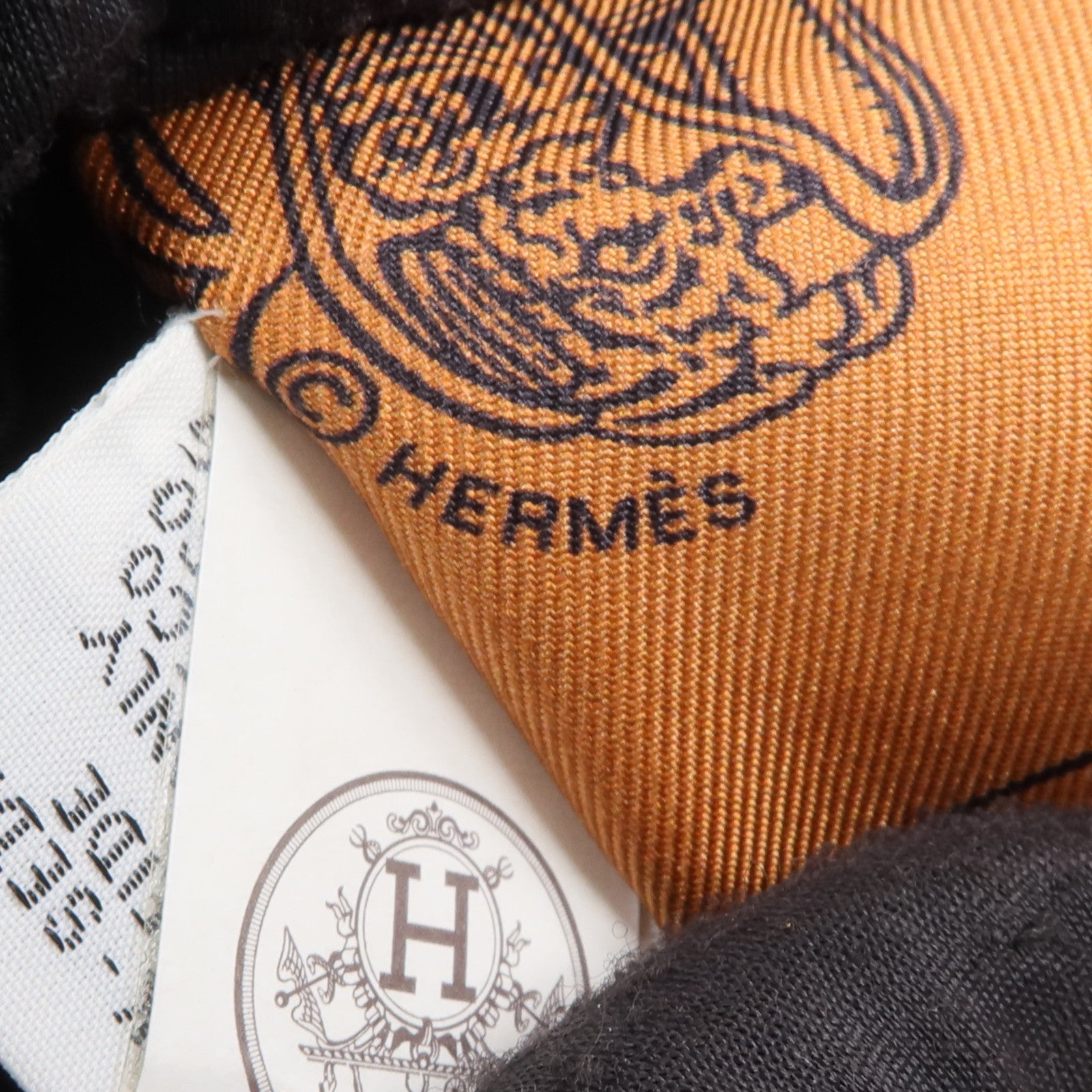 HERMES 絲質Brides de Gala en Fleurs Twilly絲巾