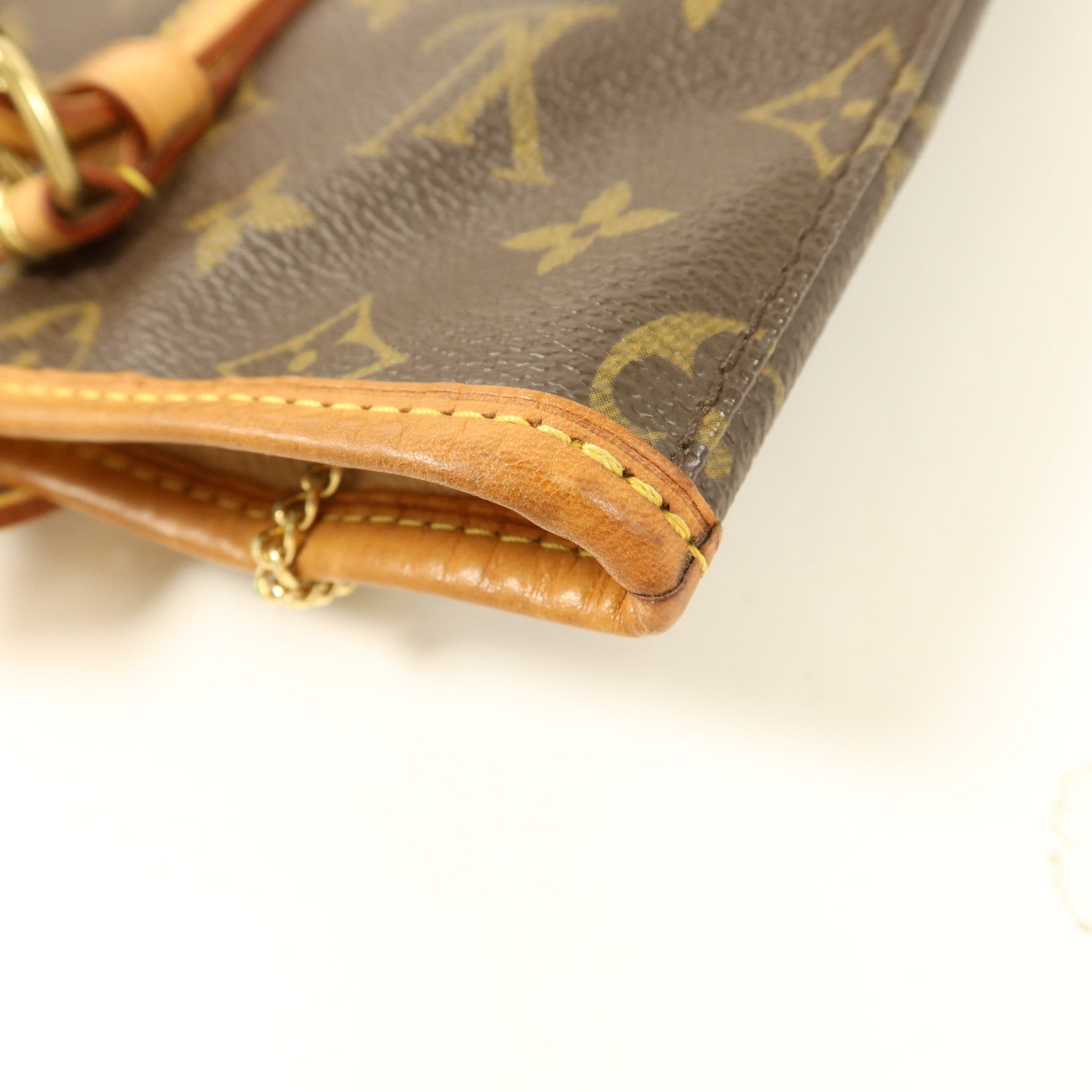 LOUIS VUITTON Monogram Bucket GM金扣手挽袋
