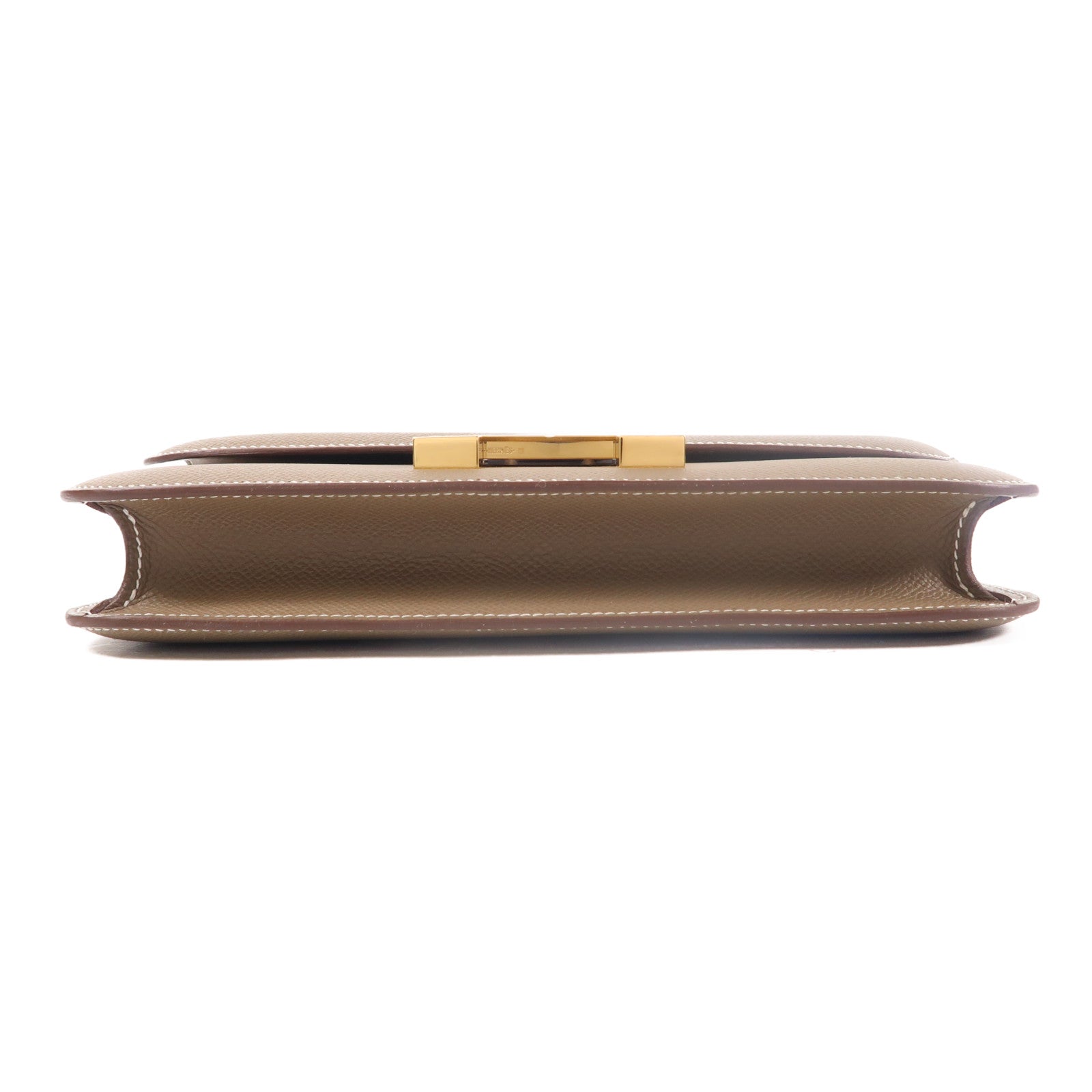 HERMES Epsom皮革Constance Elan肩背袋Etoupe