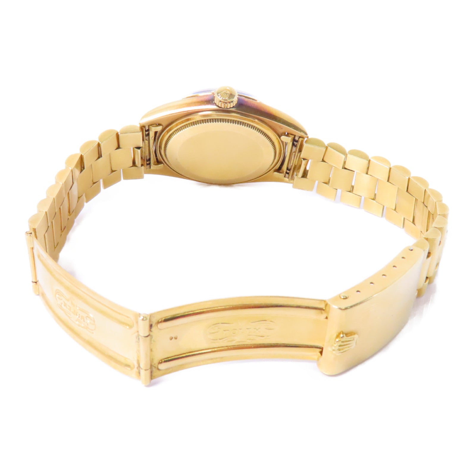 ROLEX Daydate 18K黃金手錶自動機芯白色