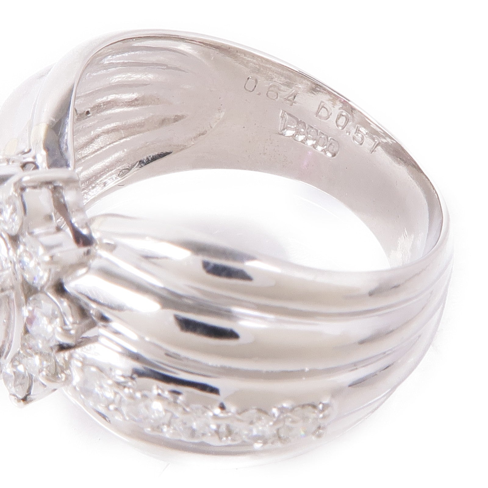 JEWELRY 【激減優惠】PT900鉑金Pink Sapphire/Diamond Ring粉紅色藍寶石/鑽石戒指US#5.5