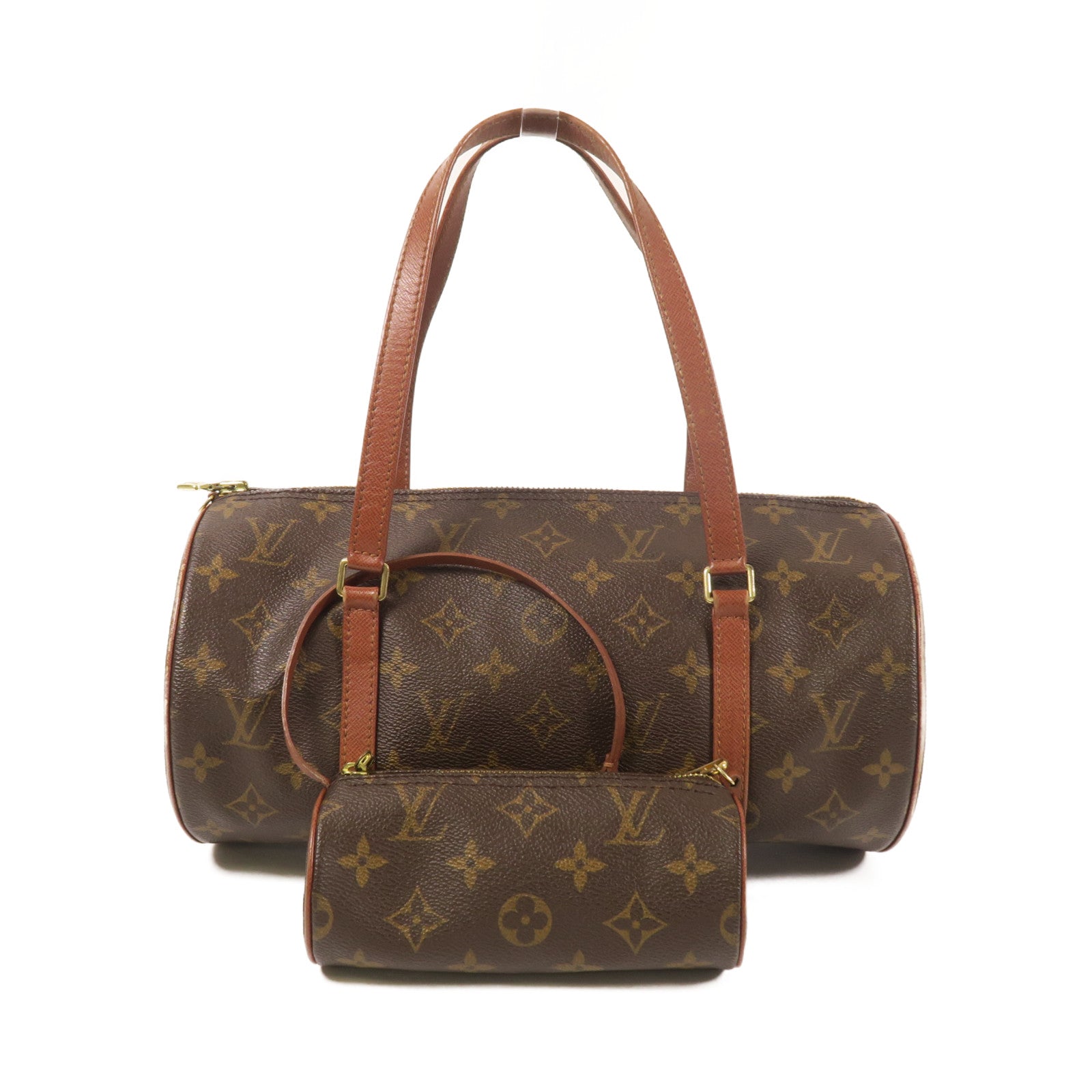 LOUIS VUITTON Monogram Papillon 30金扣手挽袋