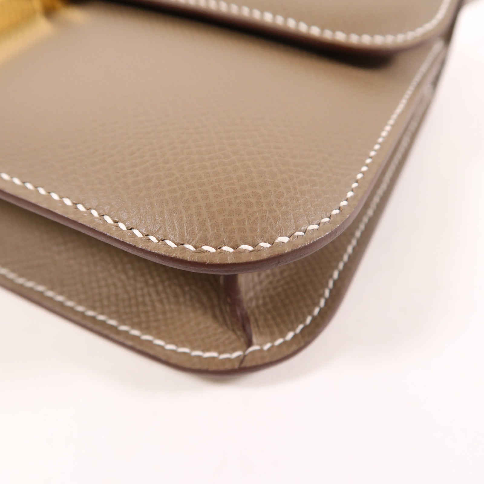 HERMES Epsom皮革Constance Elan肩背袋Etoupe