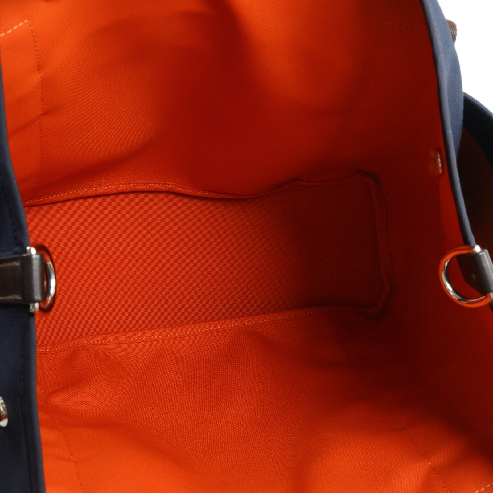 HERMES 帆布Sac De Pansage Groom手挽肩背兩用袋Navy/Feu