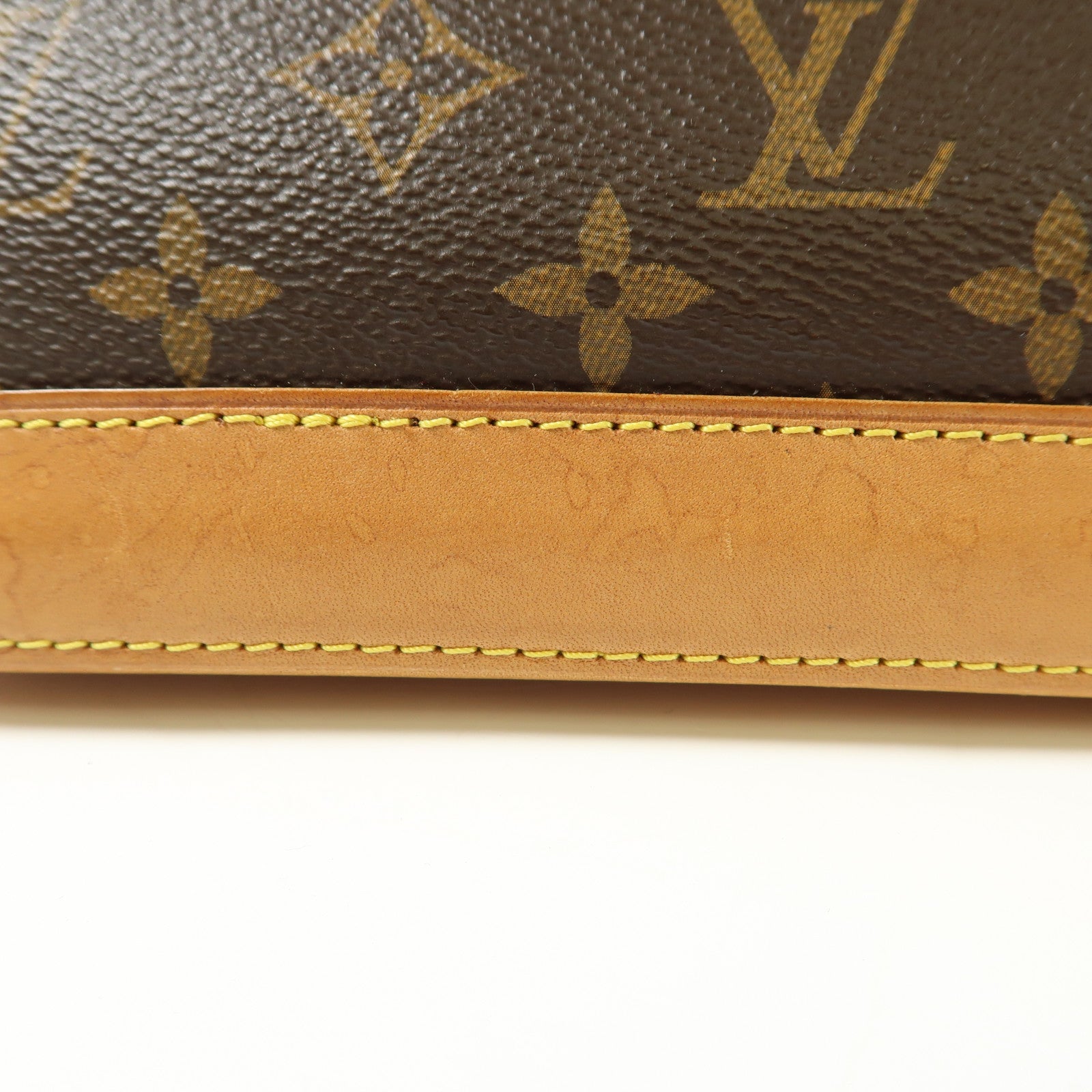LOUIS VUITTON Monogram Alma BB金扣手挽肩背兩用袋棕色