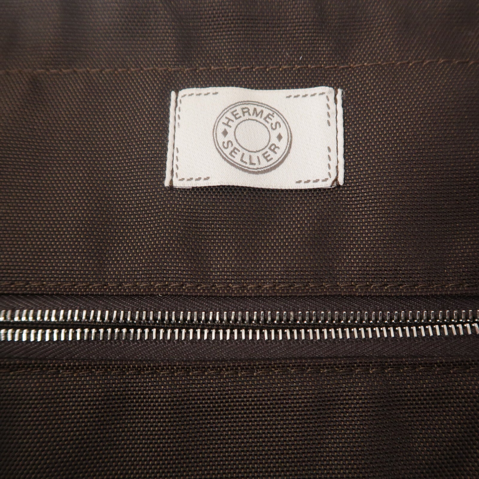 HERMES 【激減優惠】帆布/羊毛Grooming bag肩背袋