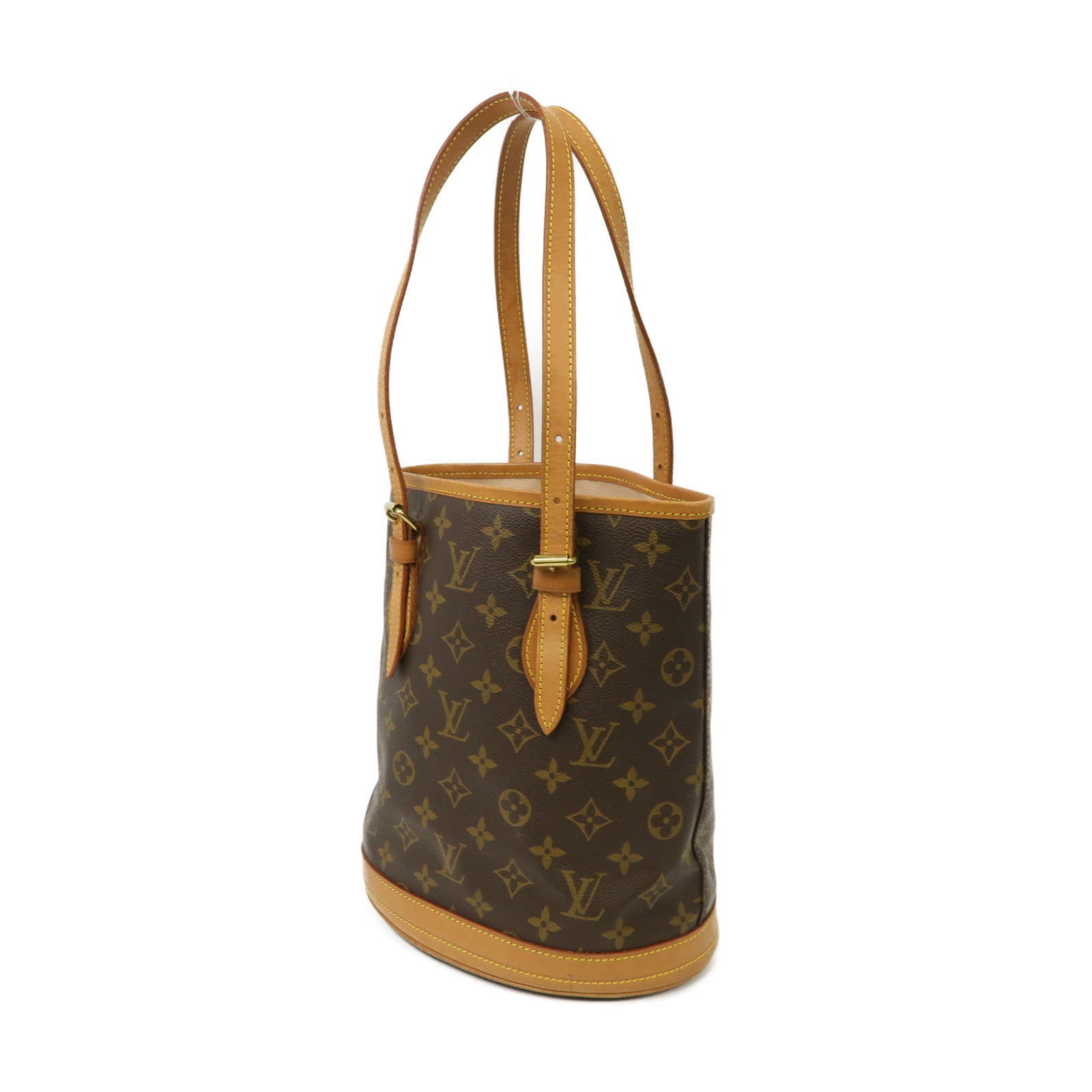 LOUIS VUITTON Monogram Bucket 23金扣Tote Bag啡色