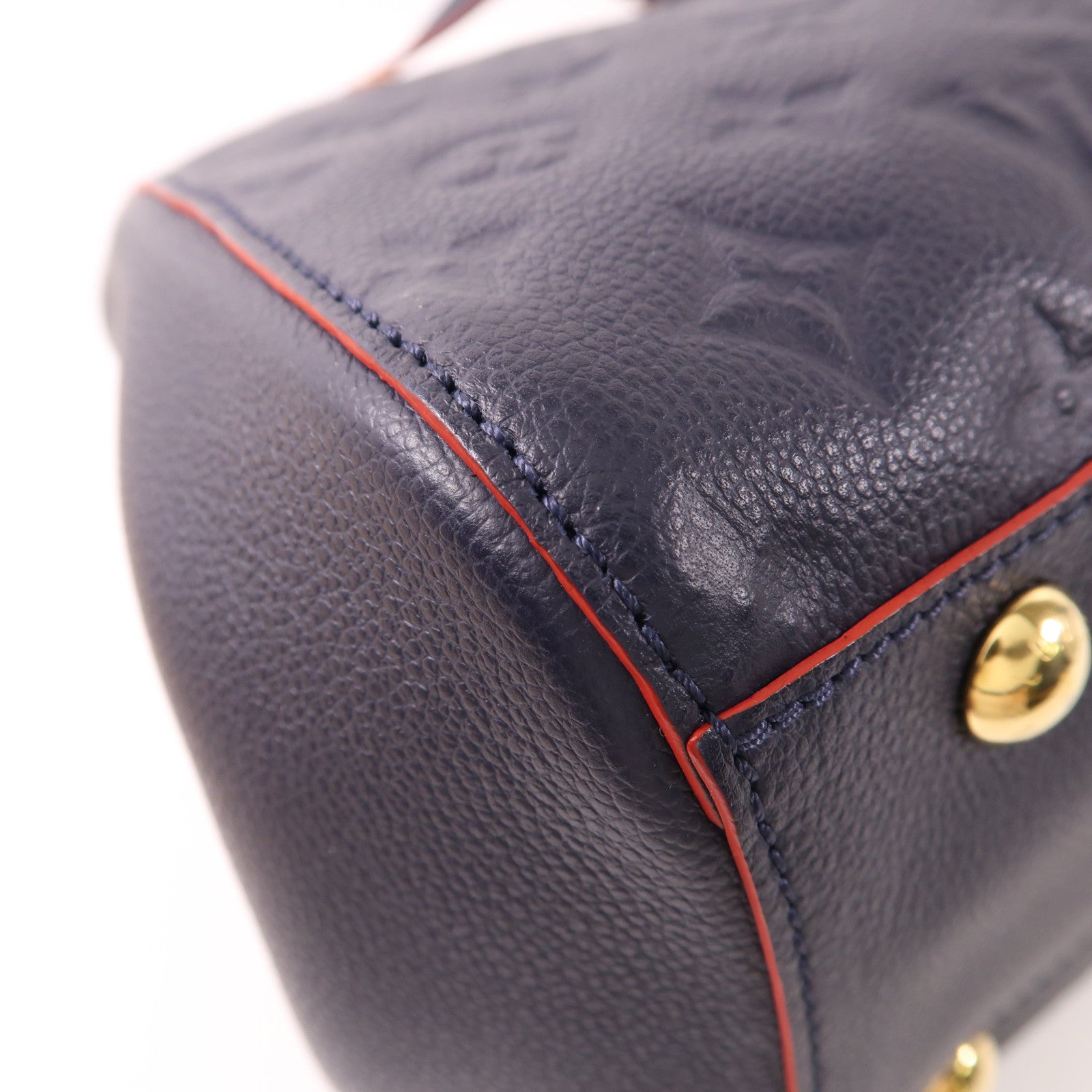 LOUIS VUITTON Monogram Empreinte Montaigne MM金扣手挽肩背兩用袋