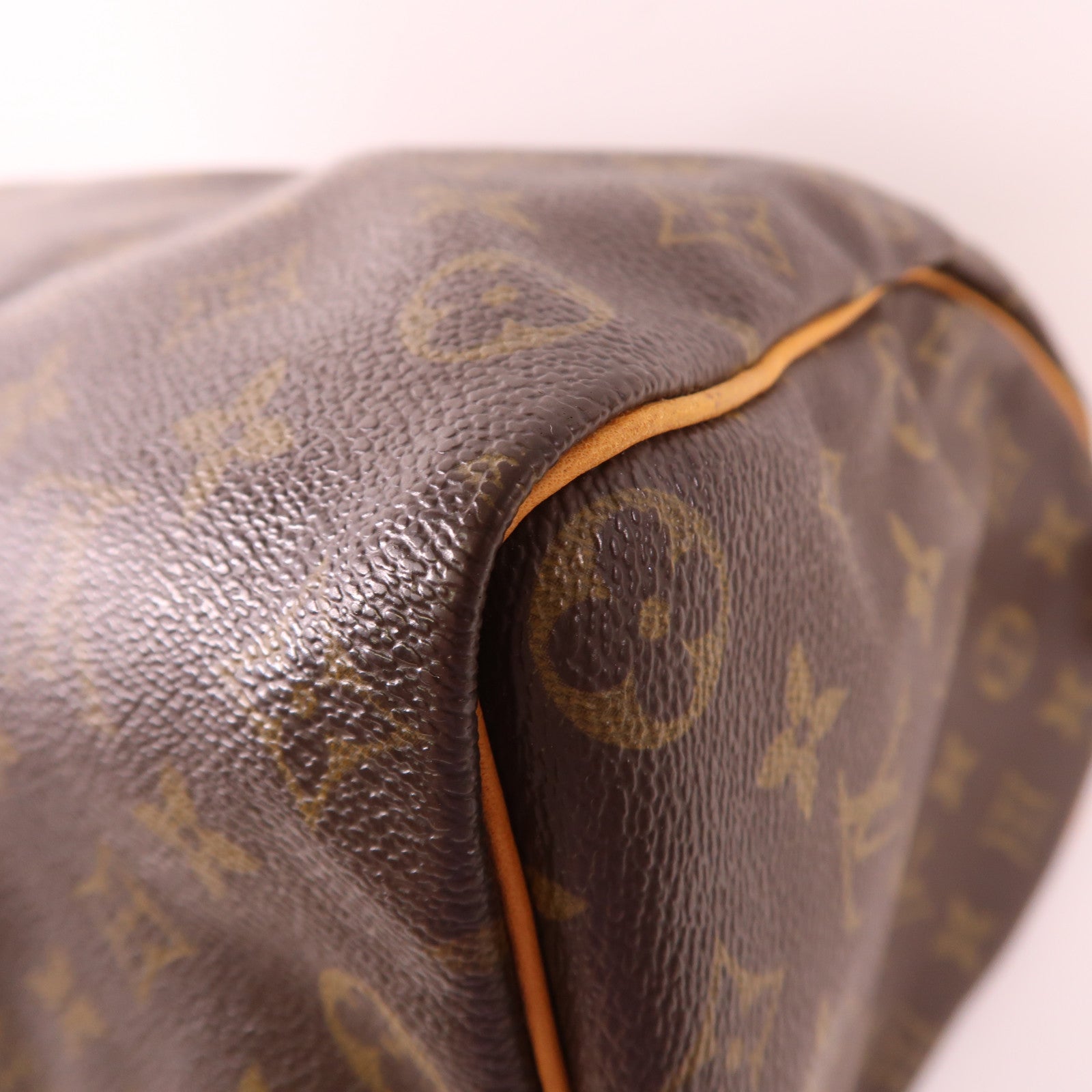 LOUIS VUITTON Monogram Speedy 35金扣手挽袋