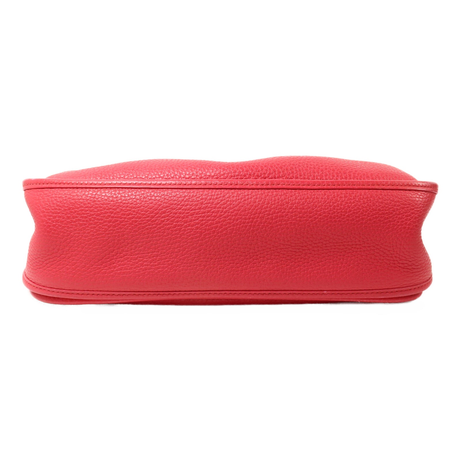 HERMES Clemence皮革Evelyne GM肩背袋Rose Extreme