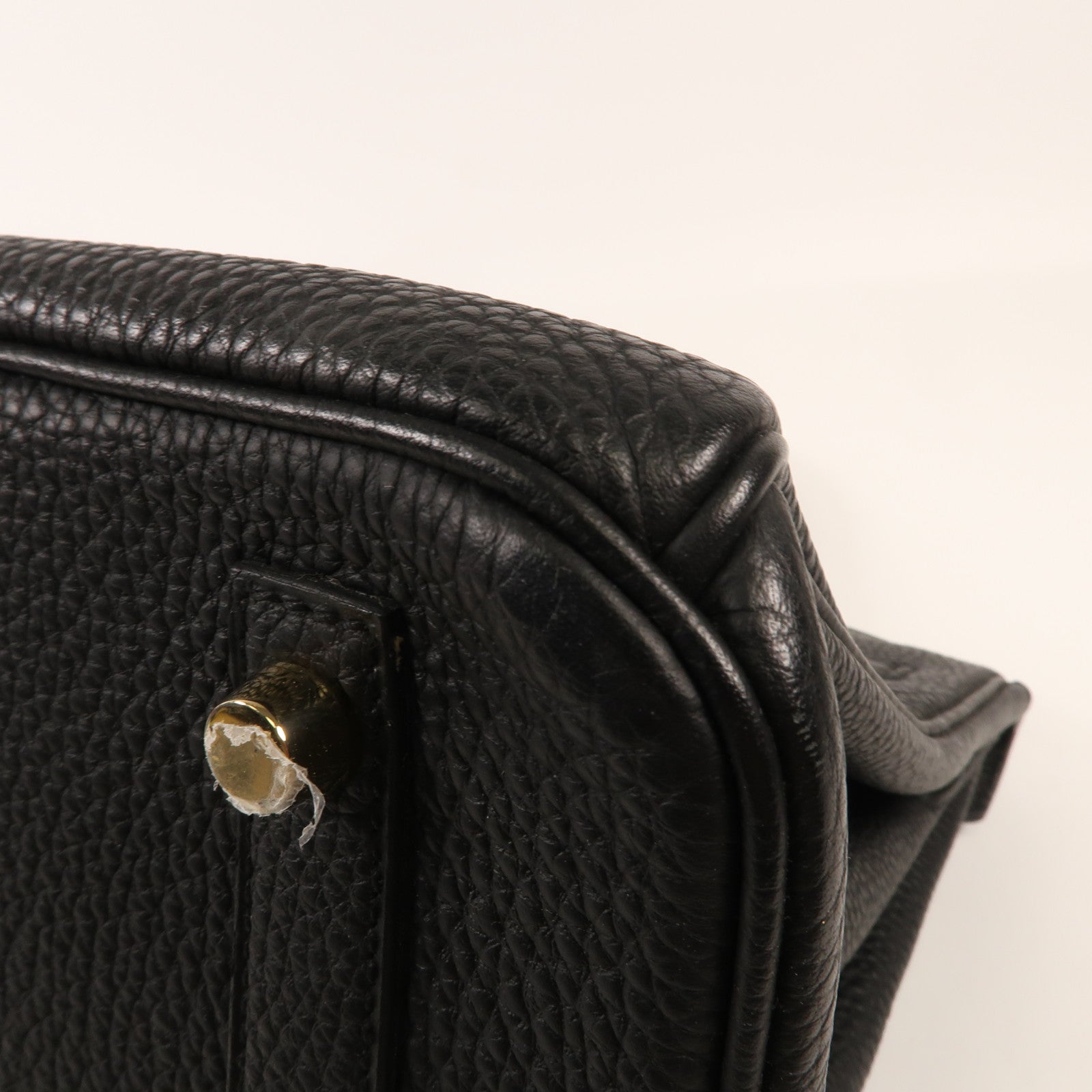 HERMES Togo皮革Birkin 30金扣手挽袋Noir