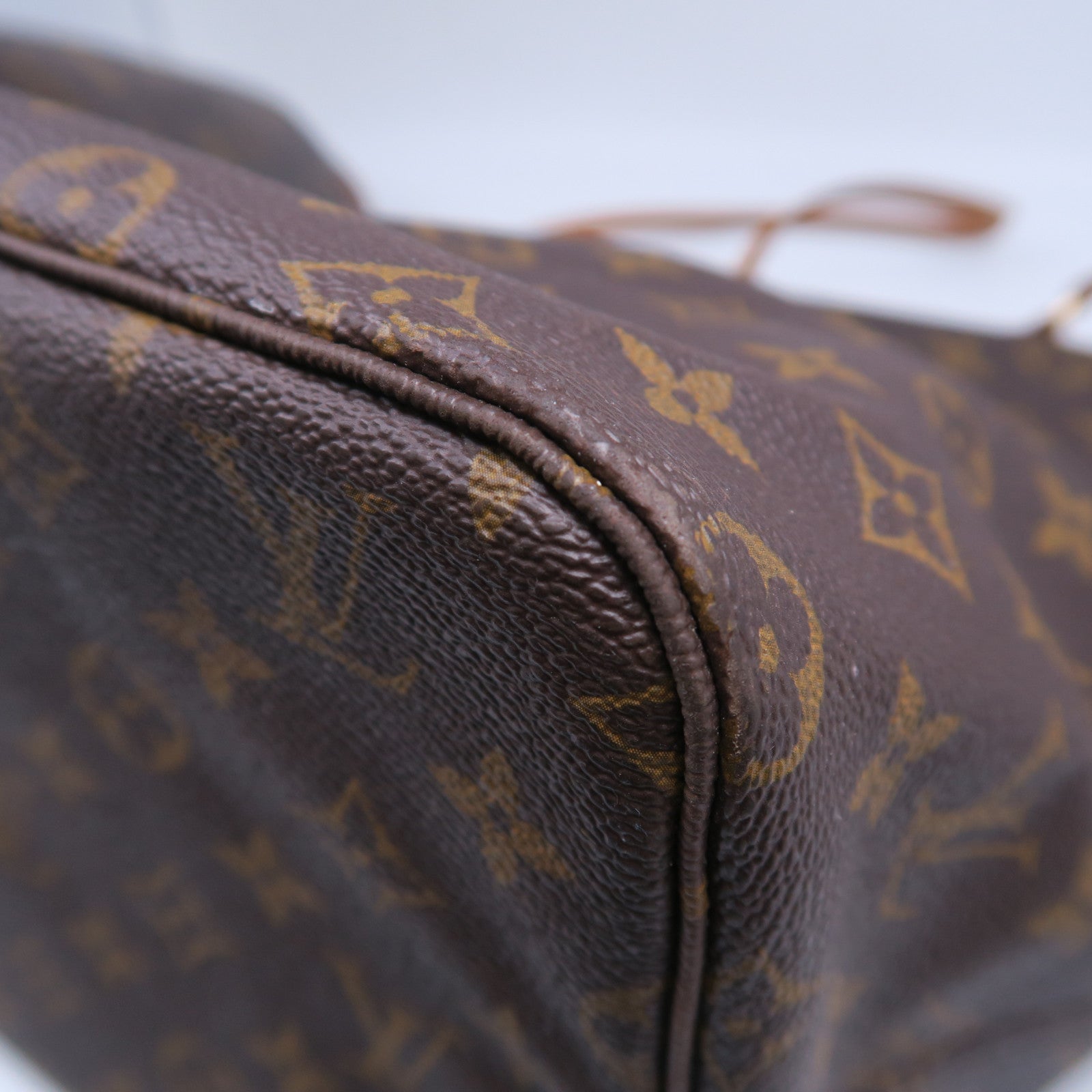 LOUIS VUITTON 【激減優惠】Monogram Neverfull GM金扣手挽袋啡色