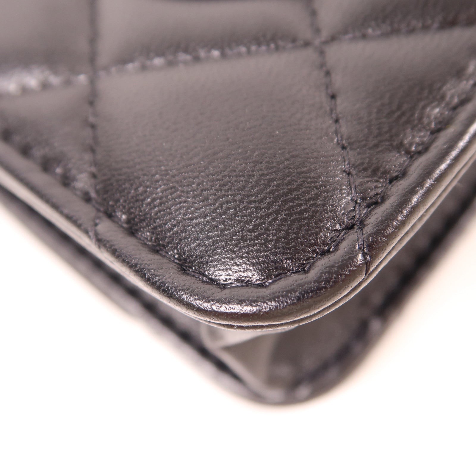 CHANEL 羊皮皮革WOC Wallet On Chain金扣鏈帶肩背袋