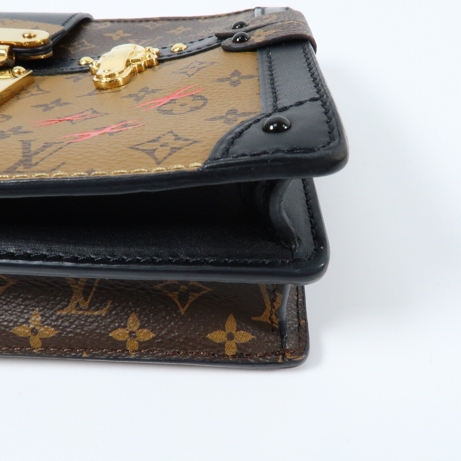 LOUIS VUITTON Monogram Reverse Trunk Clutch肩背袋