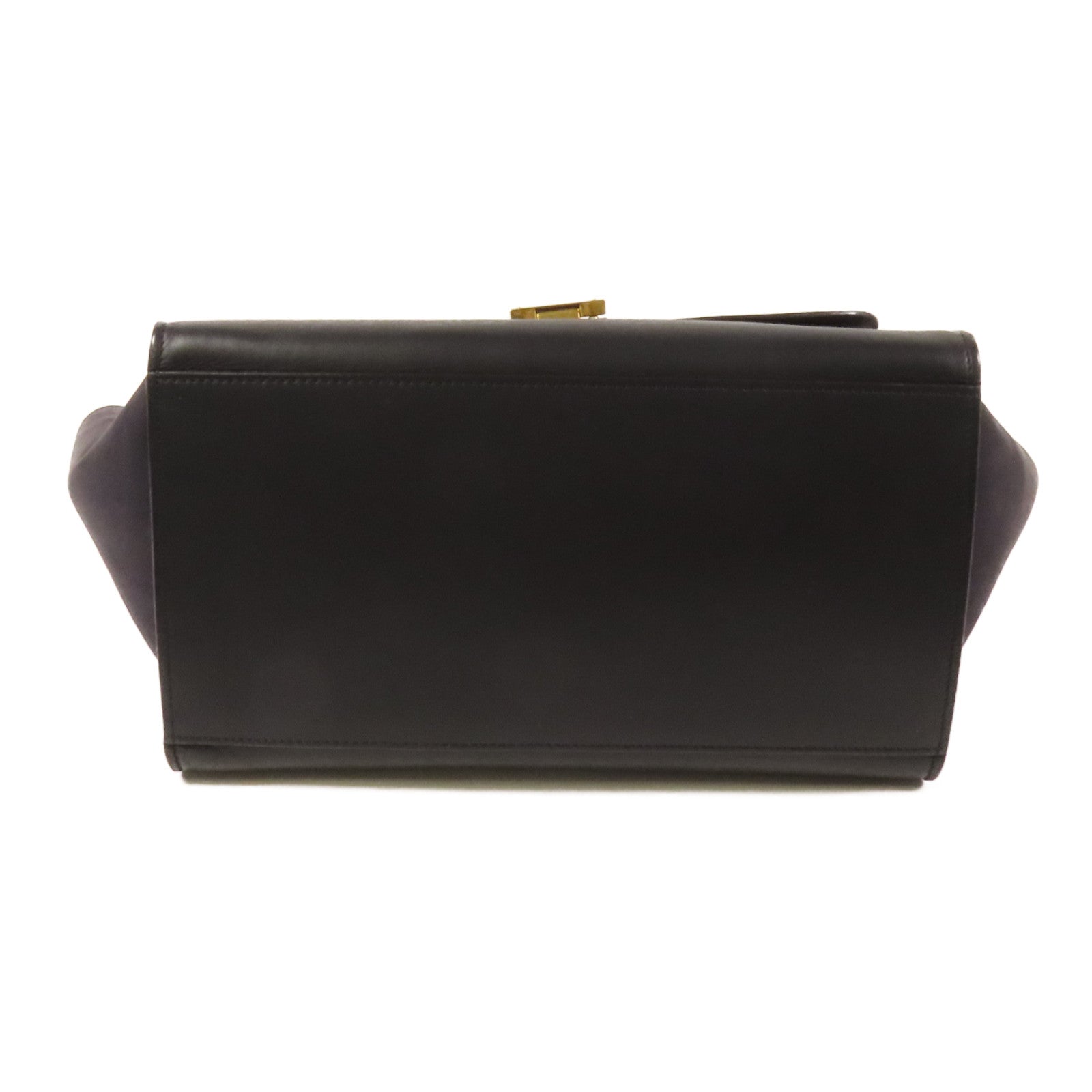 CELINE 牛皮/麂皮皮革Trapeze金扣手挽肩背兩用袋