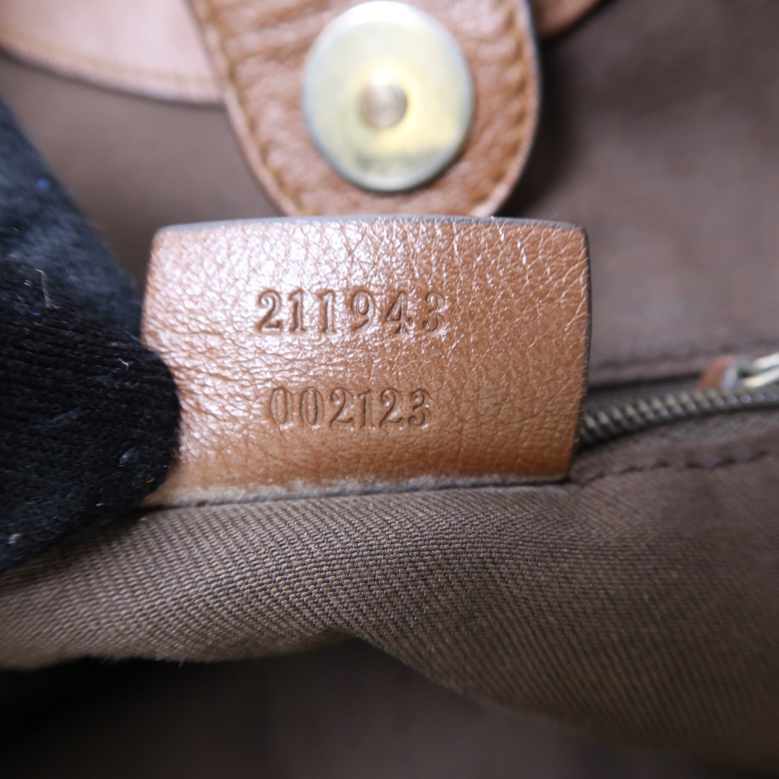 GUCCI GG GHW Sukey Hobo Shoulder Bag 211943 Canvas Brown